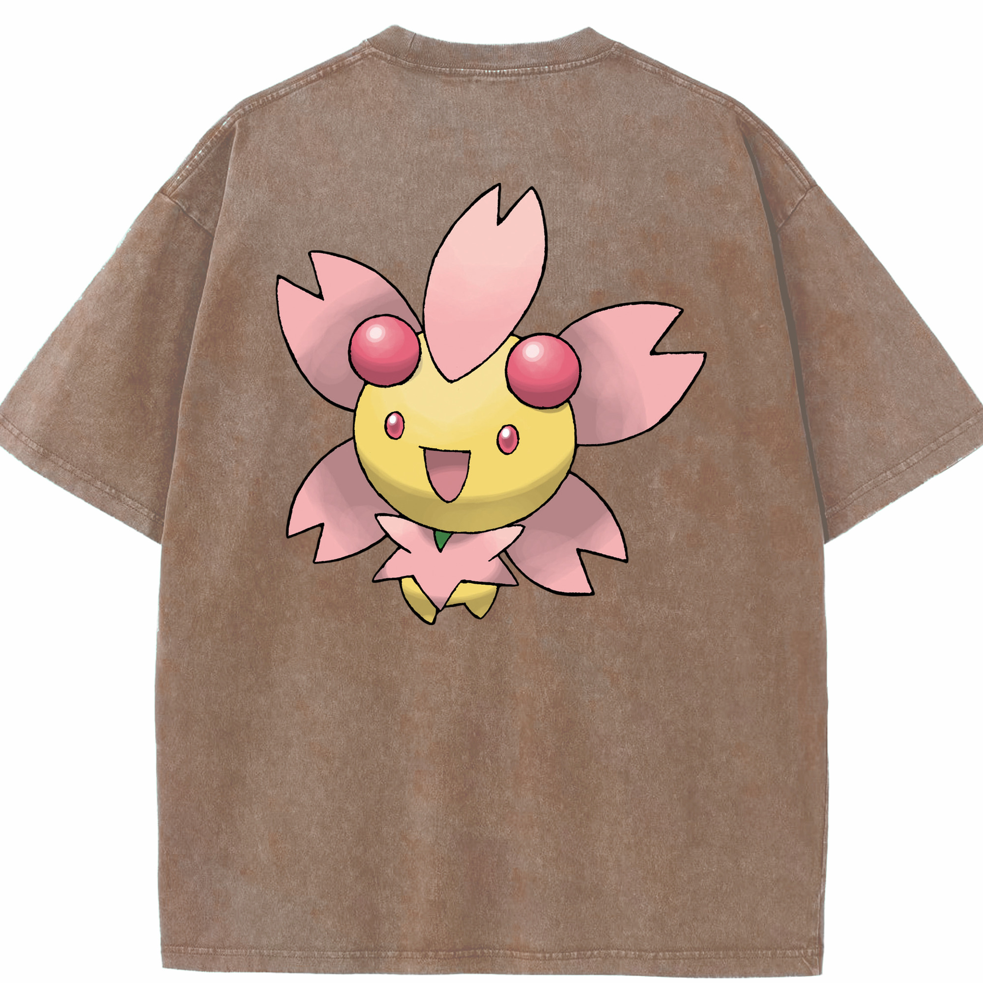 （画像用） ポケットモンスター Pokémon 綿100% ヴィンテージ風 半袖Tシャツ（背面プリント）