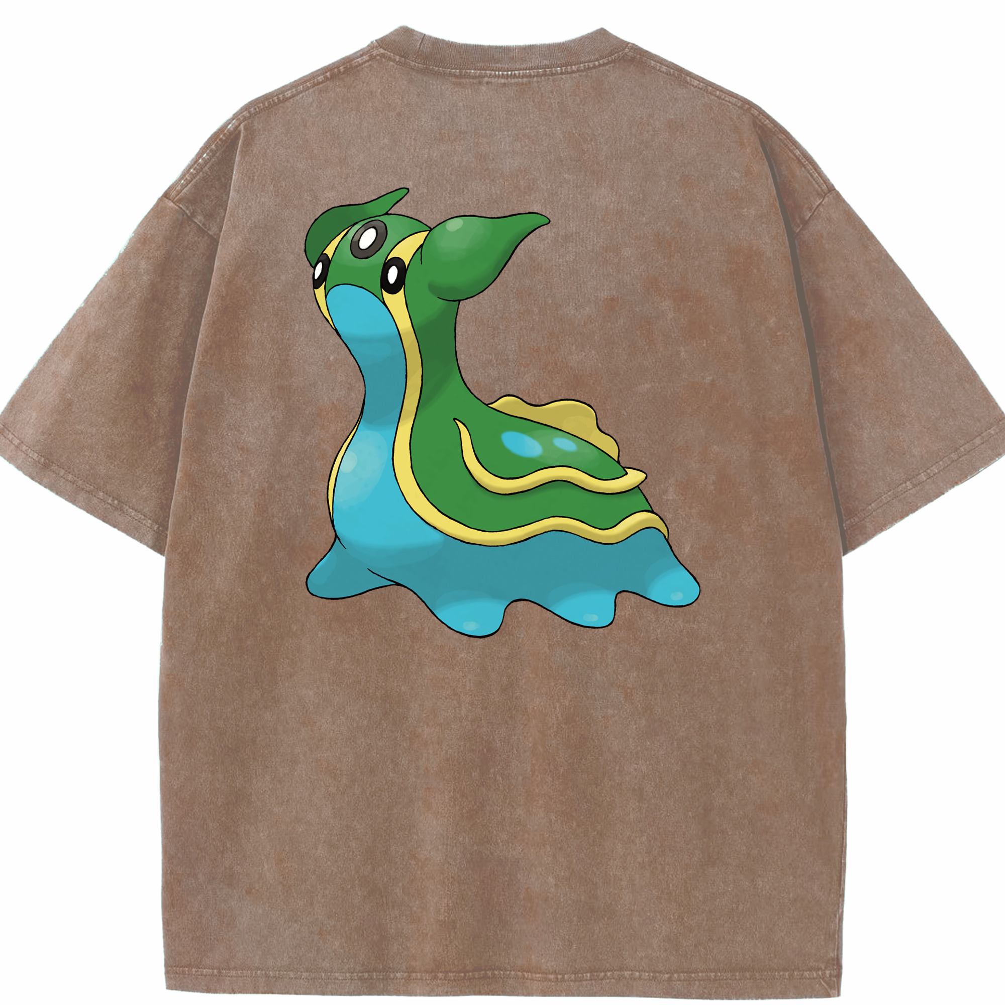 （画像用） ポケットモンスター Pokémon 綿100% ヴィンテージ風 半袖Tシャツ（背面プリント）