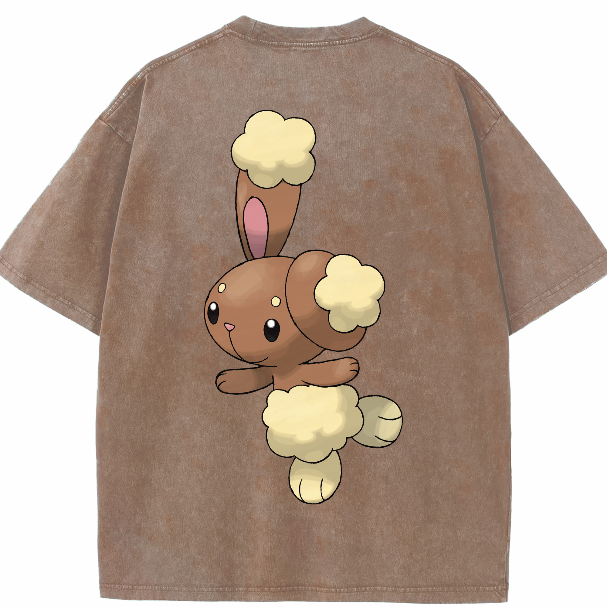 （画像用） ポケットモンスター Pokémon 綿100% ヴィンテージ風 半袖Tシャツ（背面プリント）