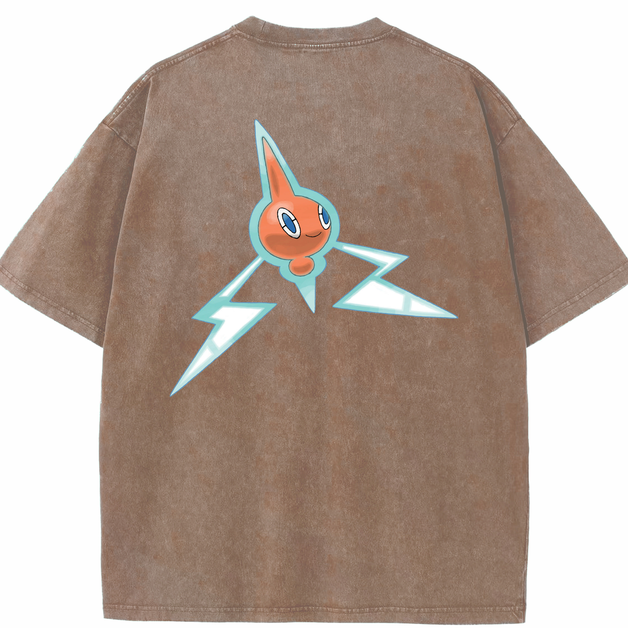 （画像用） ポケットモンスター Pokémon 綿100% ヴィンテージ風 半袖Tシャツ（背面プリント）
