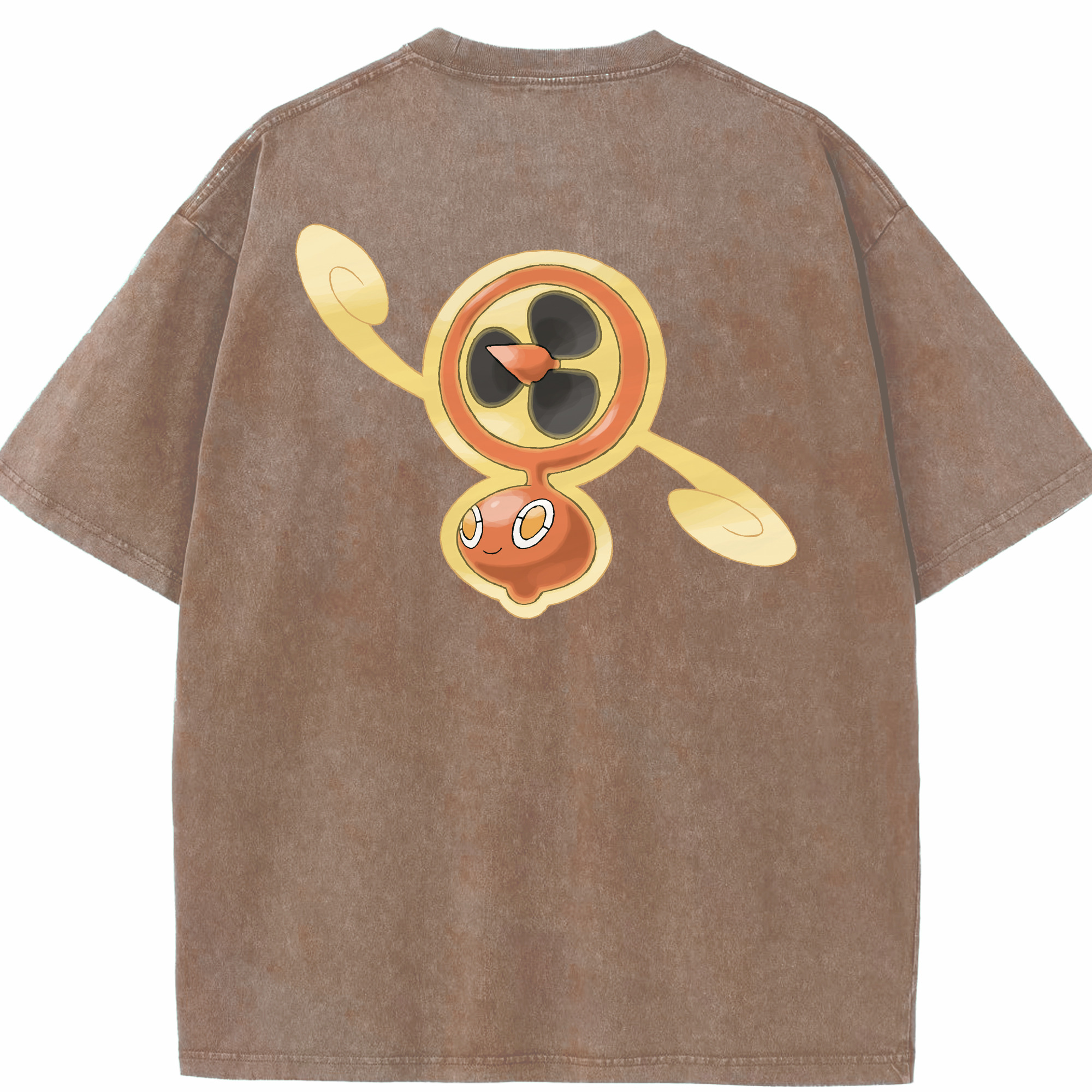 （画像用） ポケットモンスター Pokémon 綿100% ヴィンテージ風 半袖Tシャツ（背面プリント）