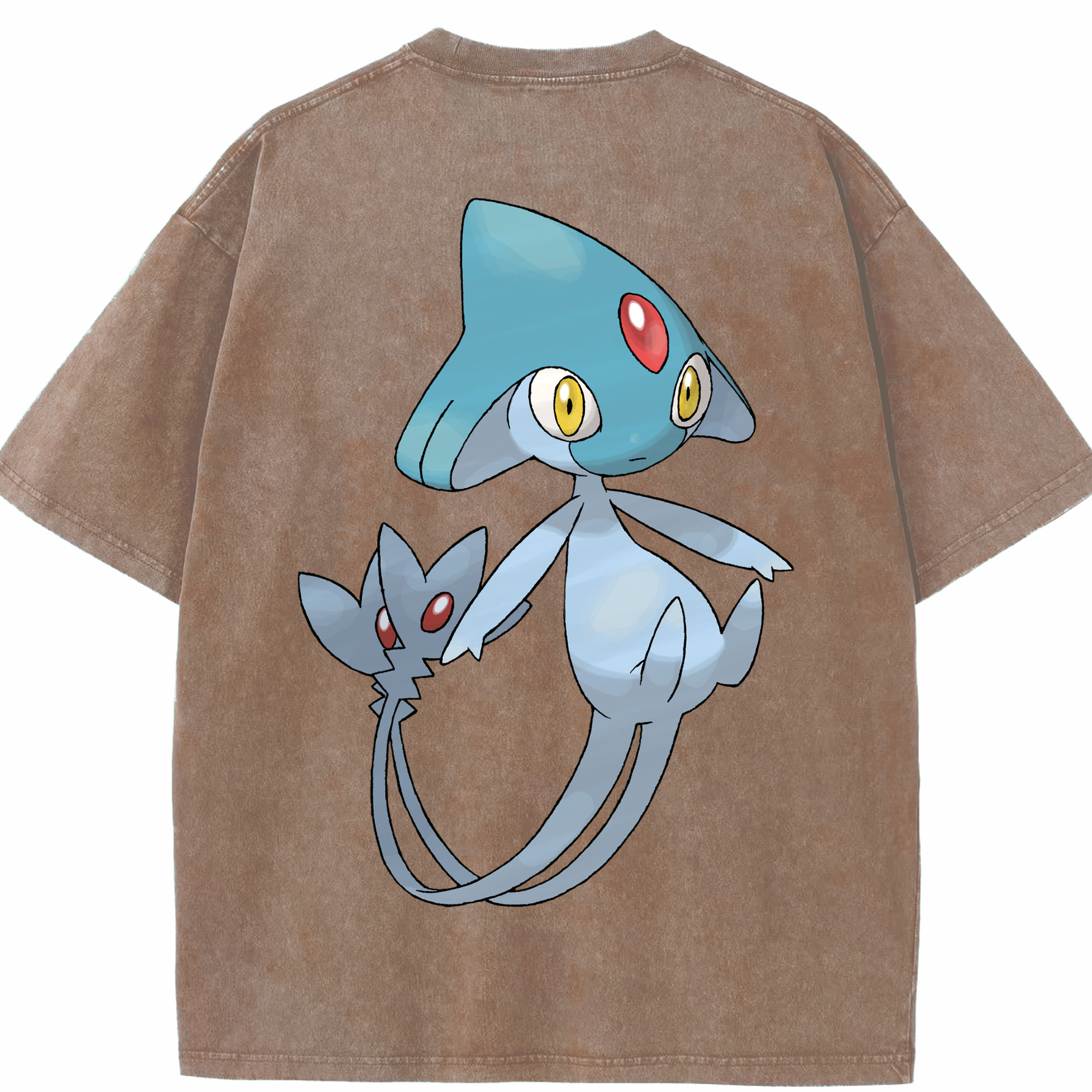 （画像用） ポケットモンスター Pokémon 綿100% ヴィンテージ風 半袖Tシャツ（背面プリント）