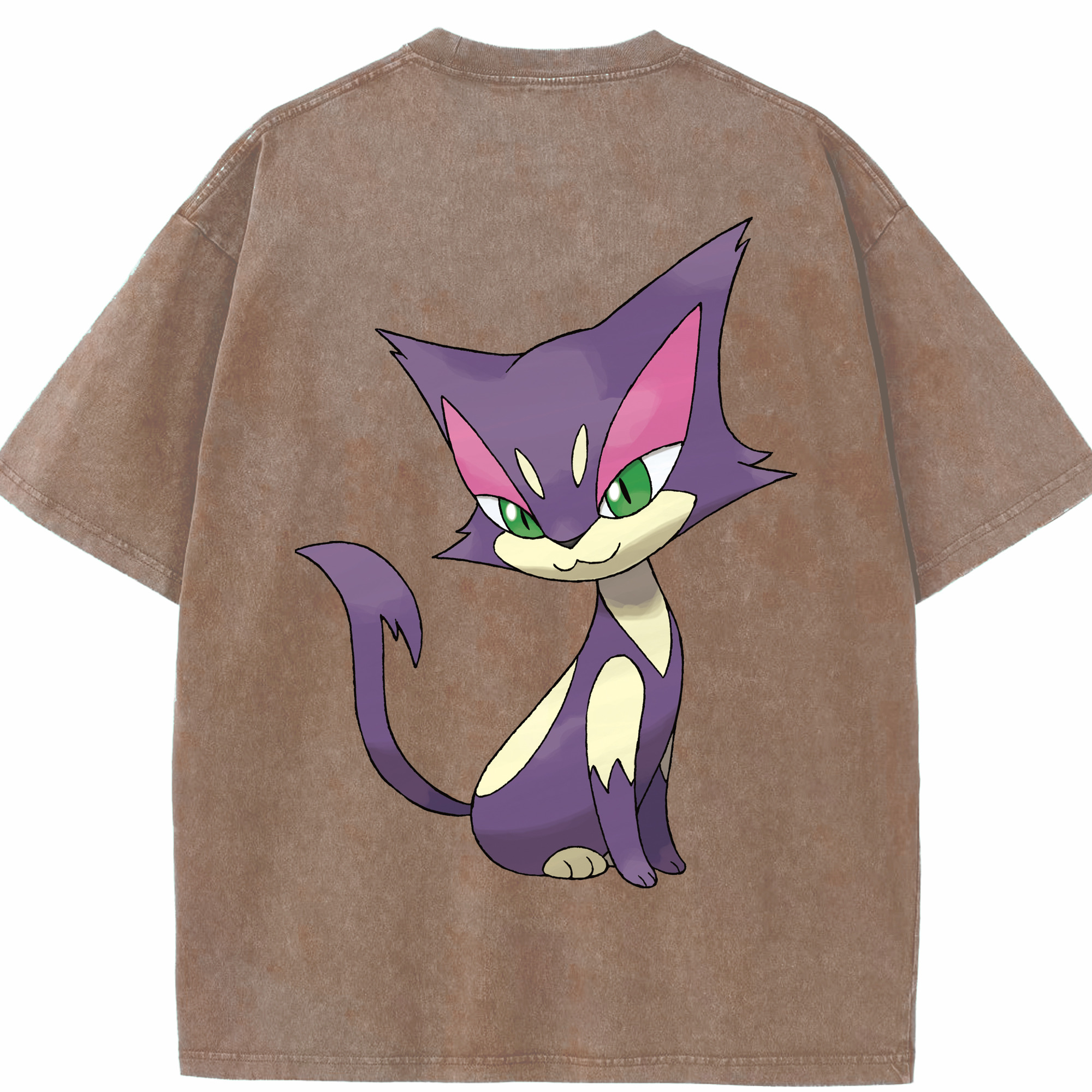 （画像用） ポケットモンスター Pokémon 綿100% ヴィンテージ風 半袖Tシャツ（背面プリント）