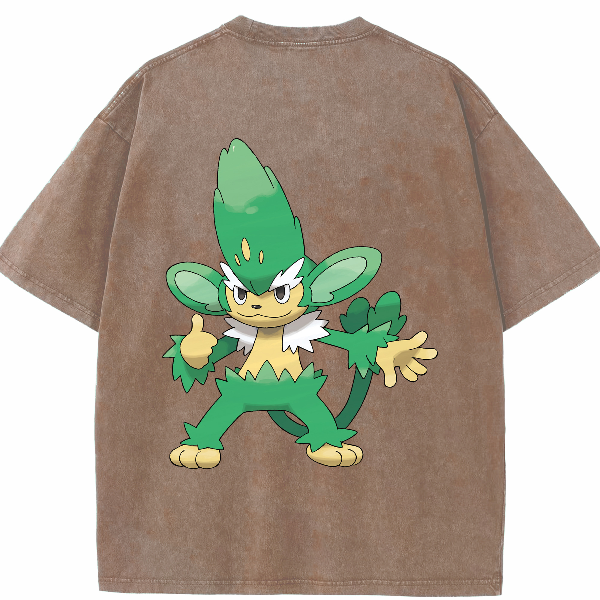 （画像用） ポケットモンスター Pokémon 綿100% ヴィンテージ風 半袖Tシャツ（背面プリント）