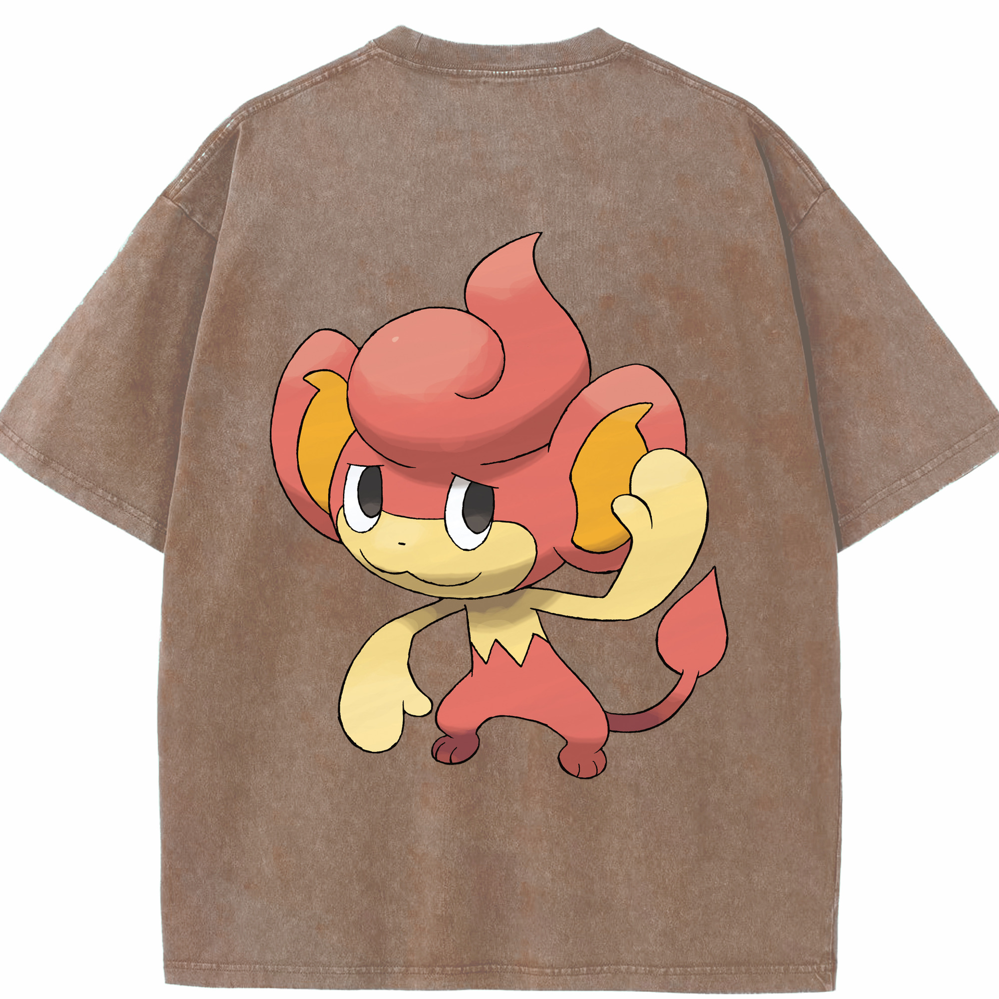 （画像用） ポケットモンスター Pokémon 綿100% ヴィンテージ風 半袖Tシャツ（背面プリント）
