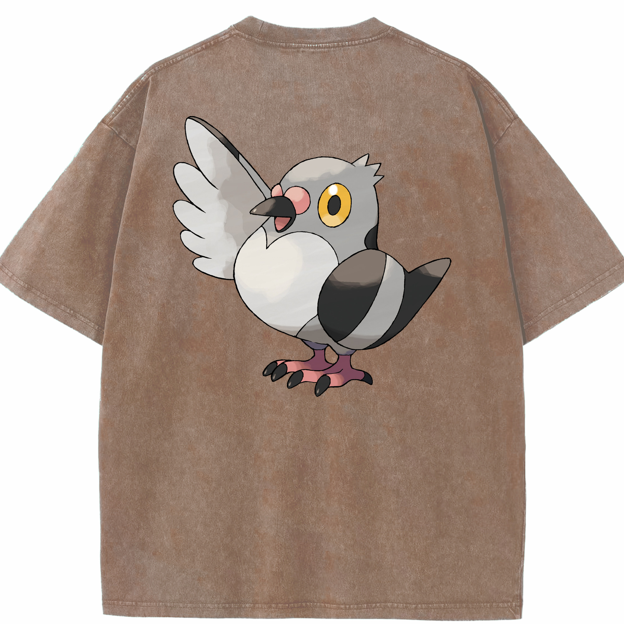 （画像用） ポケットモンスター Pokémon 綿100% ヴィンテージ風 半袖Tシャツ（背面プリント）