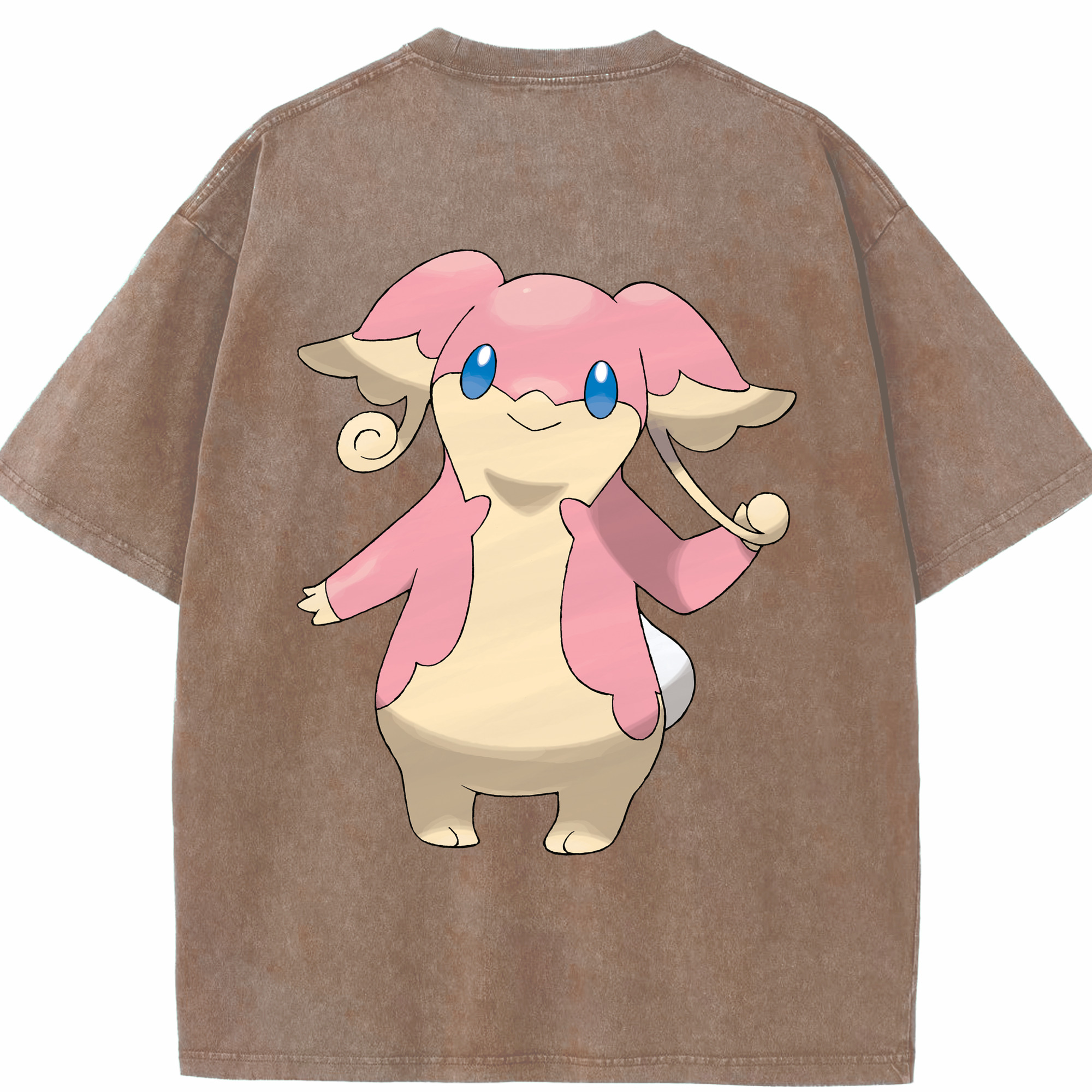 （画像用） ポケットモンスター Pokémon 綿100% ヴィンテージ風 半袖Tシャツ（背面プリント）