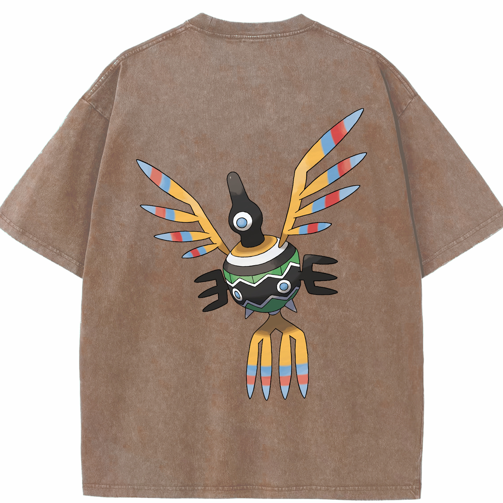 （画像用） ポケットモンスター Pokémon 綿100% ヴィンテージ風 半袖Tシャツ（背面プリント）