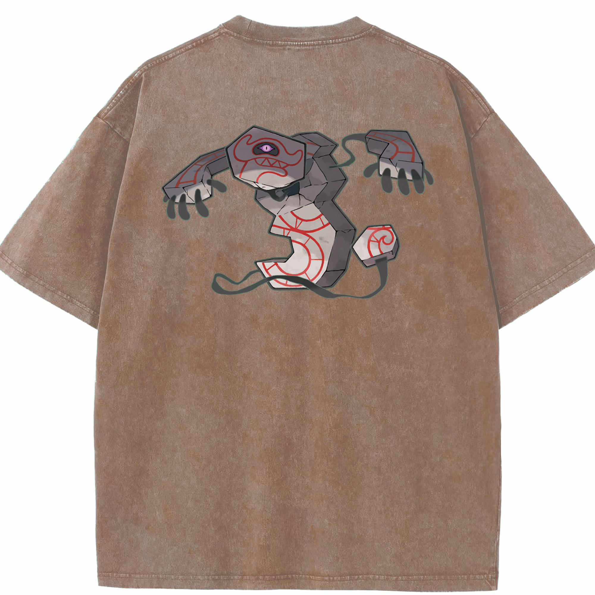 （画像用） ポケットモンスター Pokémon 綿100% ヴィンテージ風 半袖Tシャツ（背面プリント）
