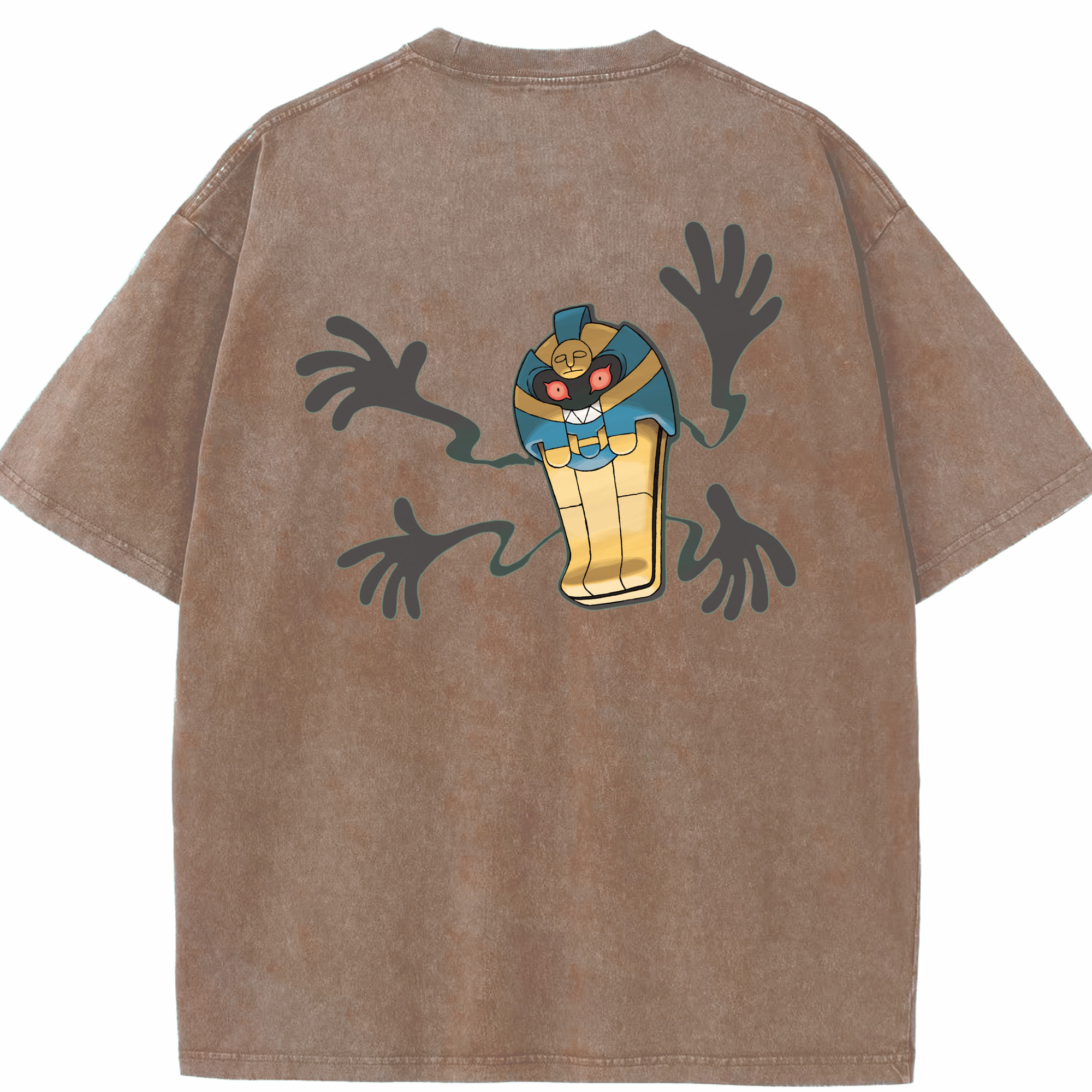 （画像用） ポケットモンスター Pokémon 綿100% ヴィンテージ風 半袖Tシャツ（背面プリント）