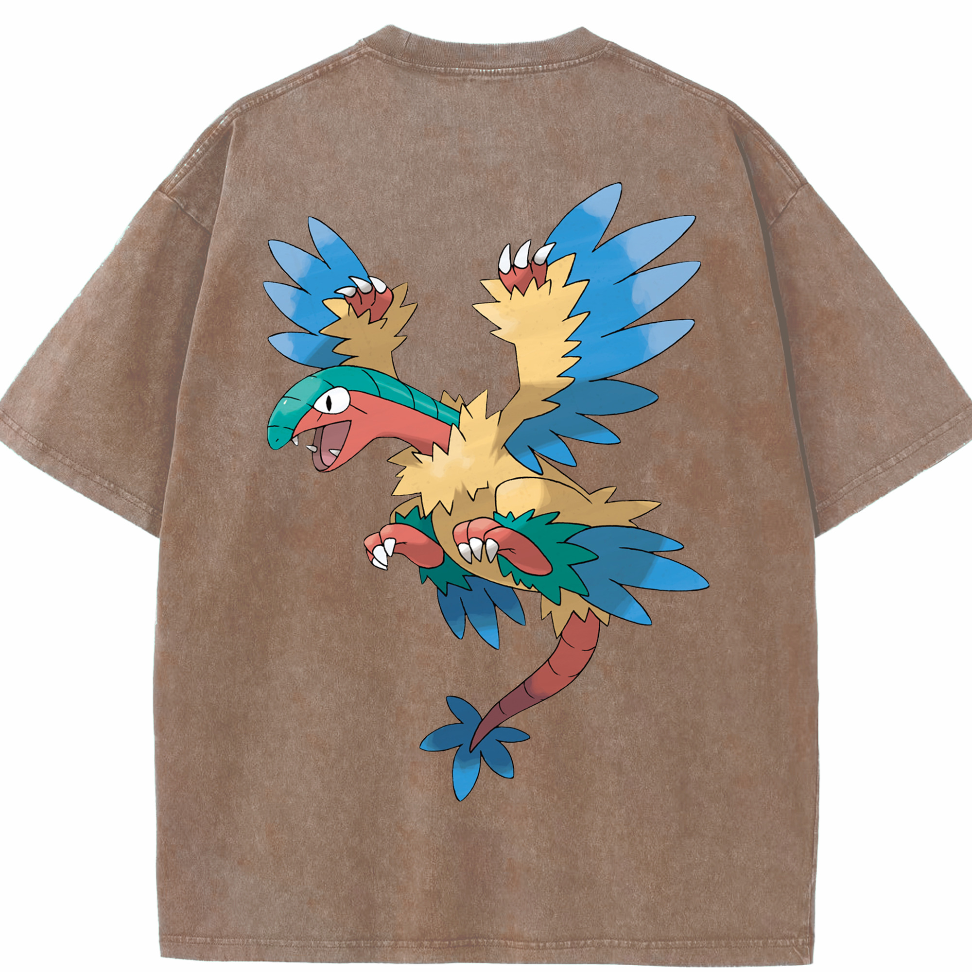 （画像用） ポケットモンスター Pokémon 綿100% ヴィンテージ風 半袖Tシャツ（背面プリント）