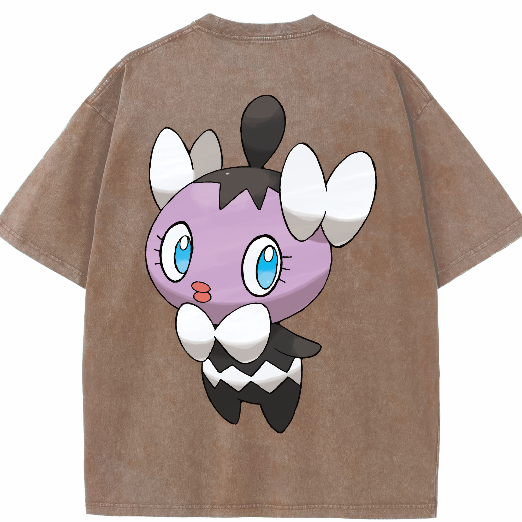 （画像用） ポケットモンスター Pokémon 綿100% ヴィンテージ風 半袖Tシャツ（背面プリント）