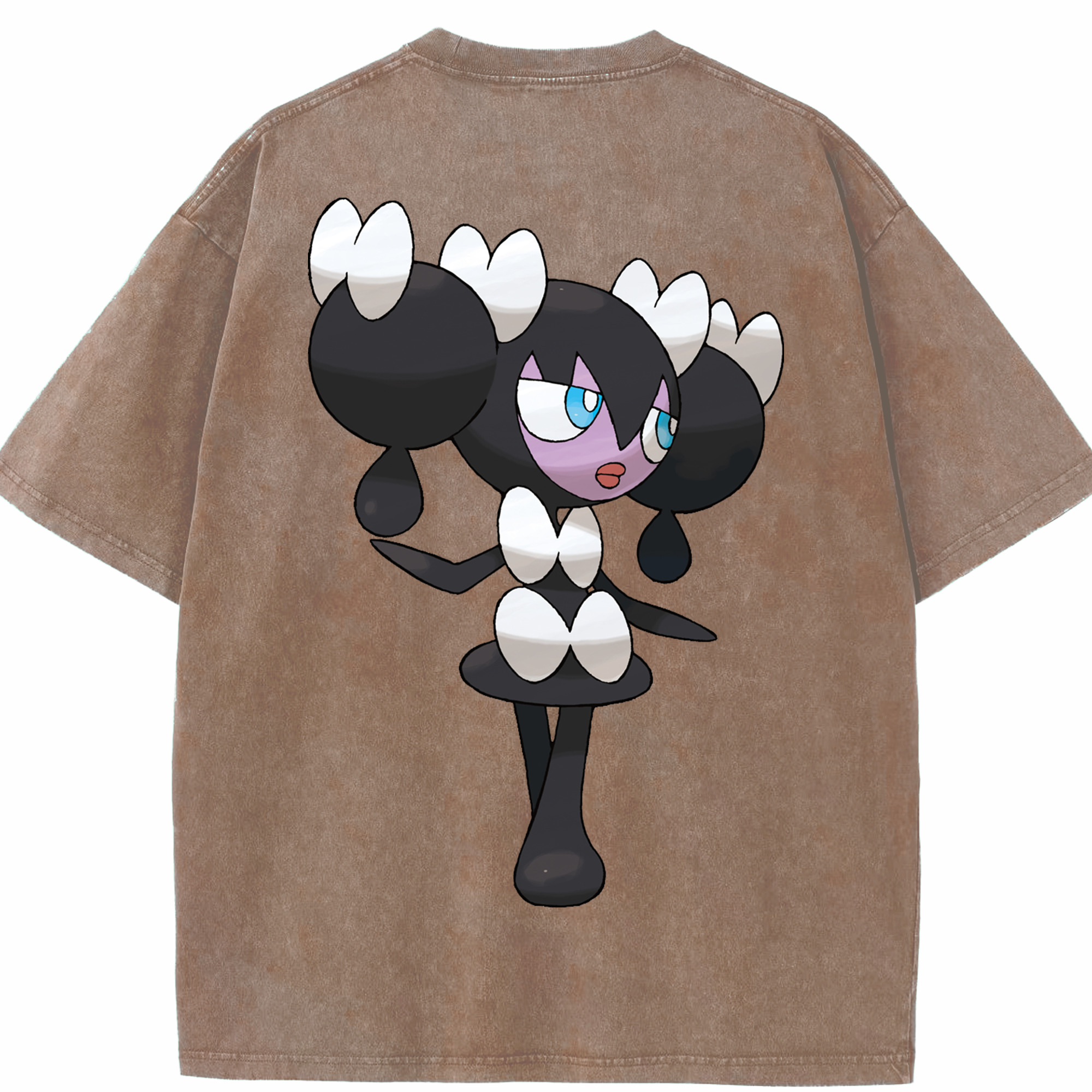 （画像用） ポケットモンスター Pokémon 綿100% ヴィンテージ風 半袖Tシャツ（背面プリント）