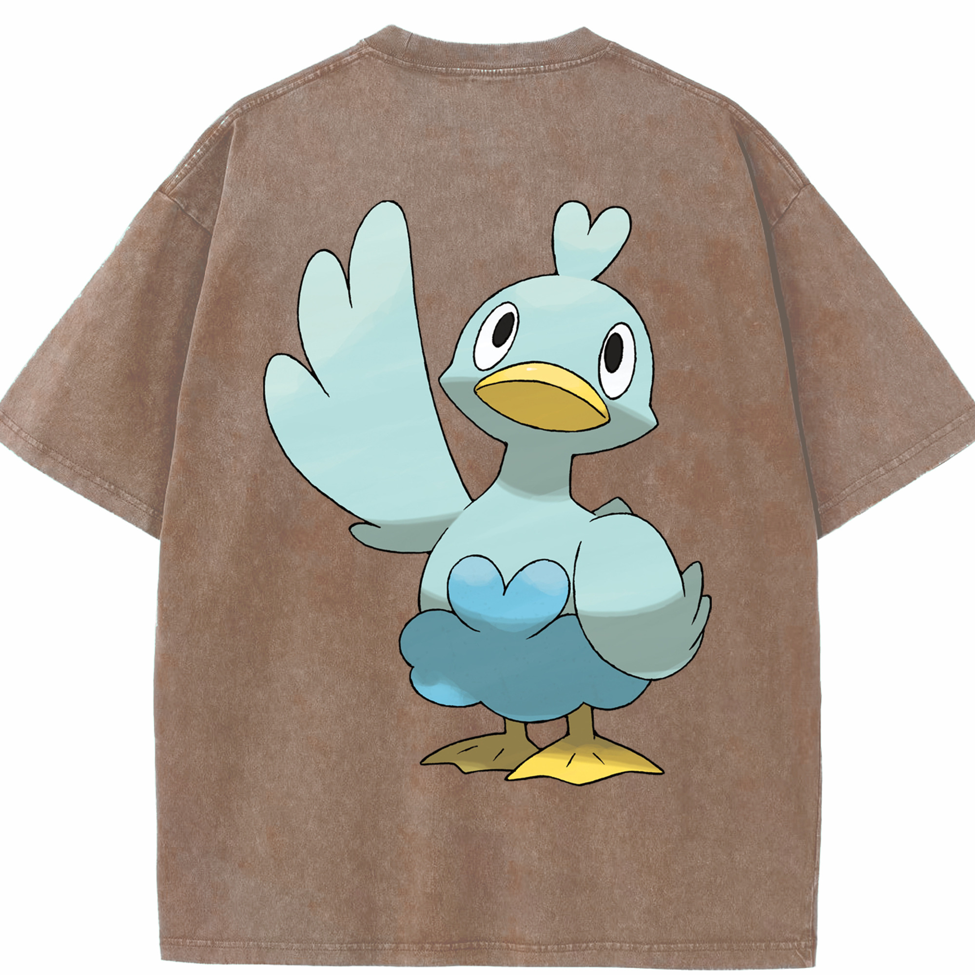 （画像用） ポケットモンスター Pokémon 綿100% ヴィンテージ風 半袖Tシャツ（背面プリント）