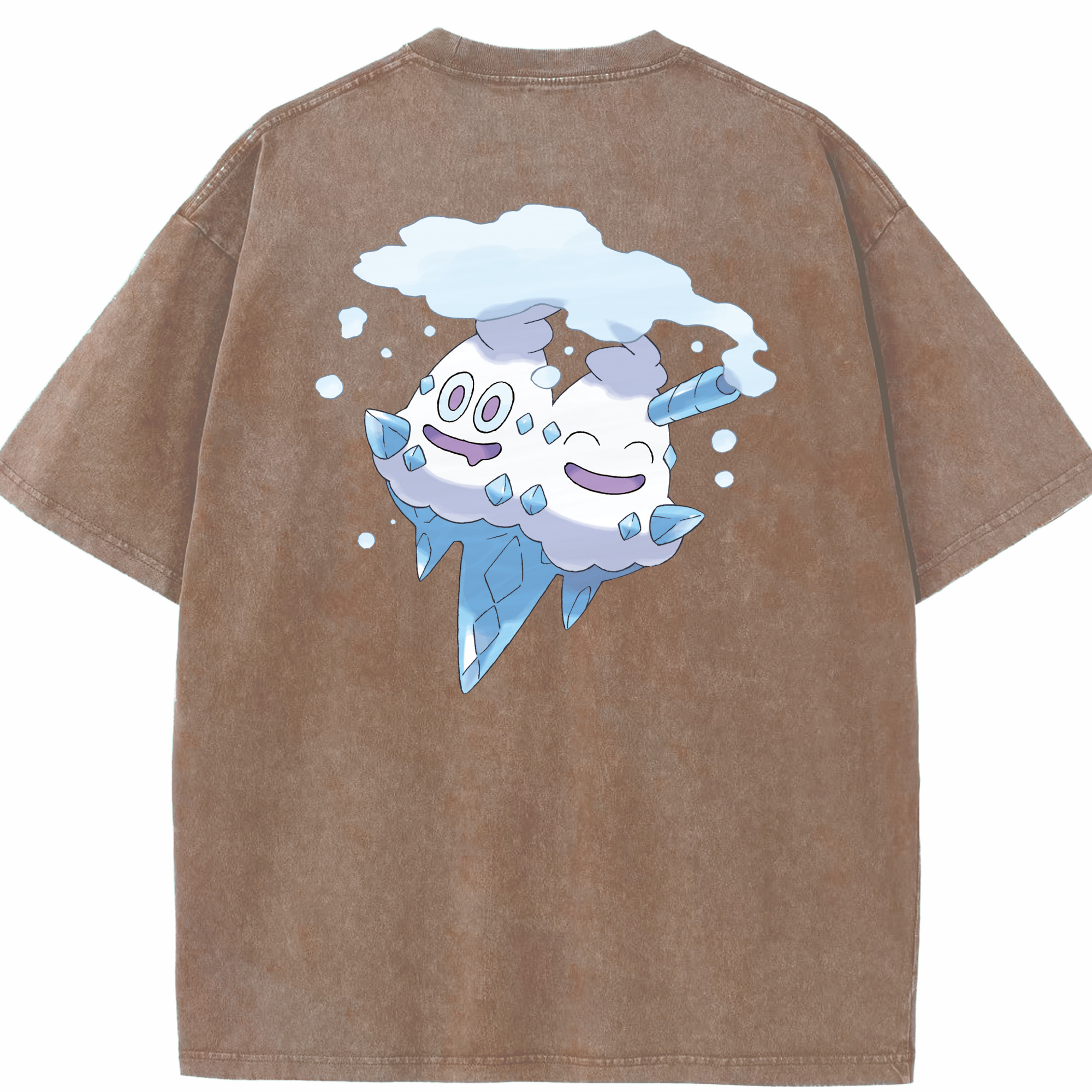 （画像用） ポケットモンスター Pokémon 綿100% ヴィンテージ風 半袖Tシャツ（背面プリント）