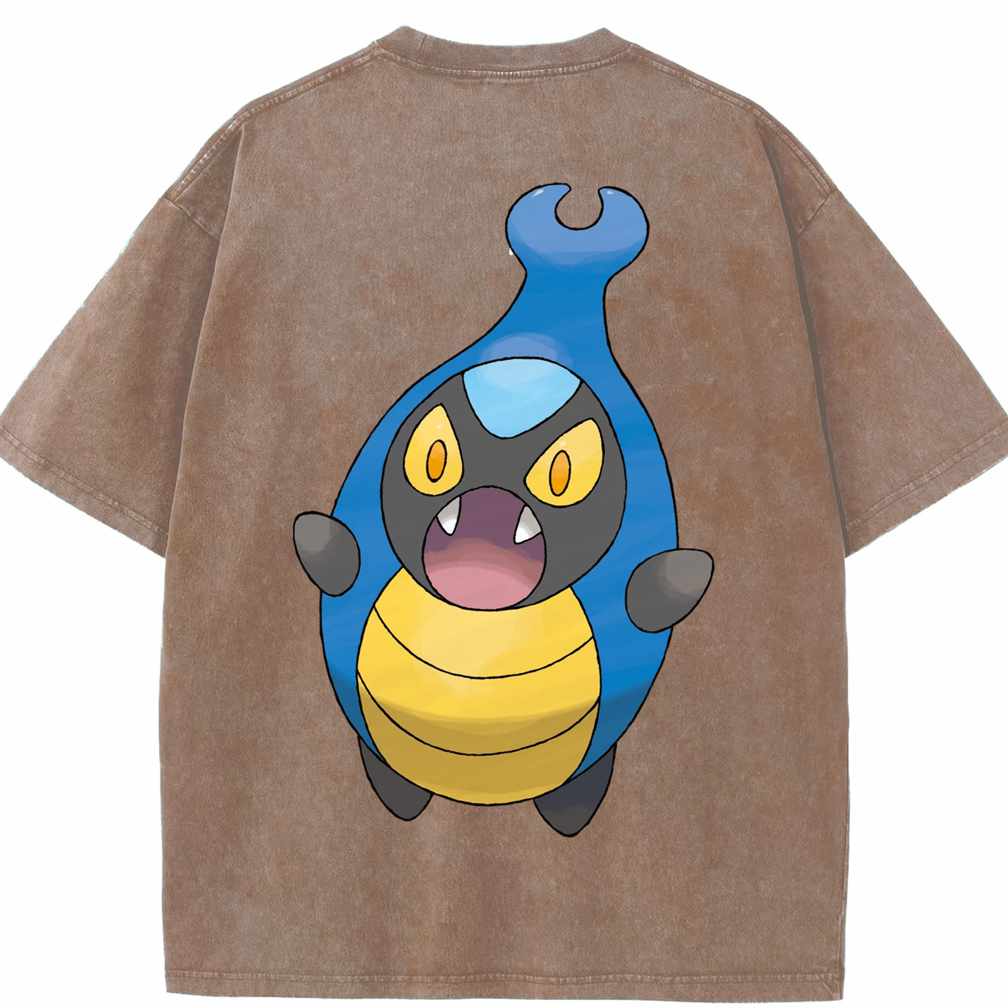 （画像用） ポケットモンスター Pokémon 綿100% ヴィンテージ風 半袖Tシャツ（背面プリント）