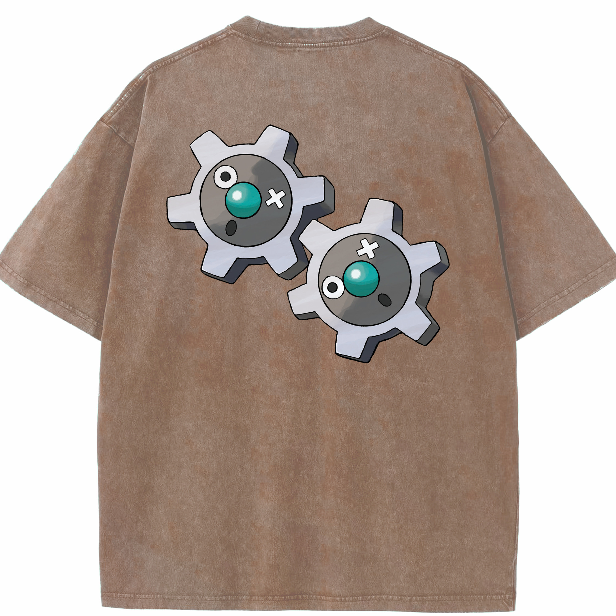 （画像用） ポケットモンスター Pokémon 綿100% ヴィンテージ風 半袖Tシャツ（背面プリント）