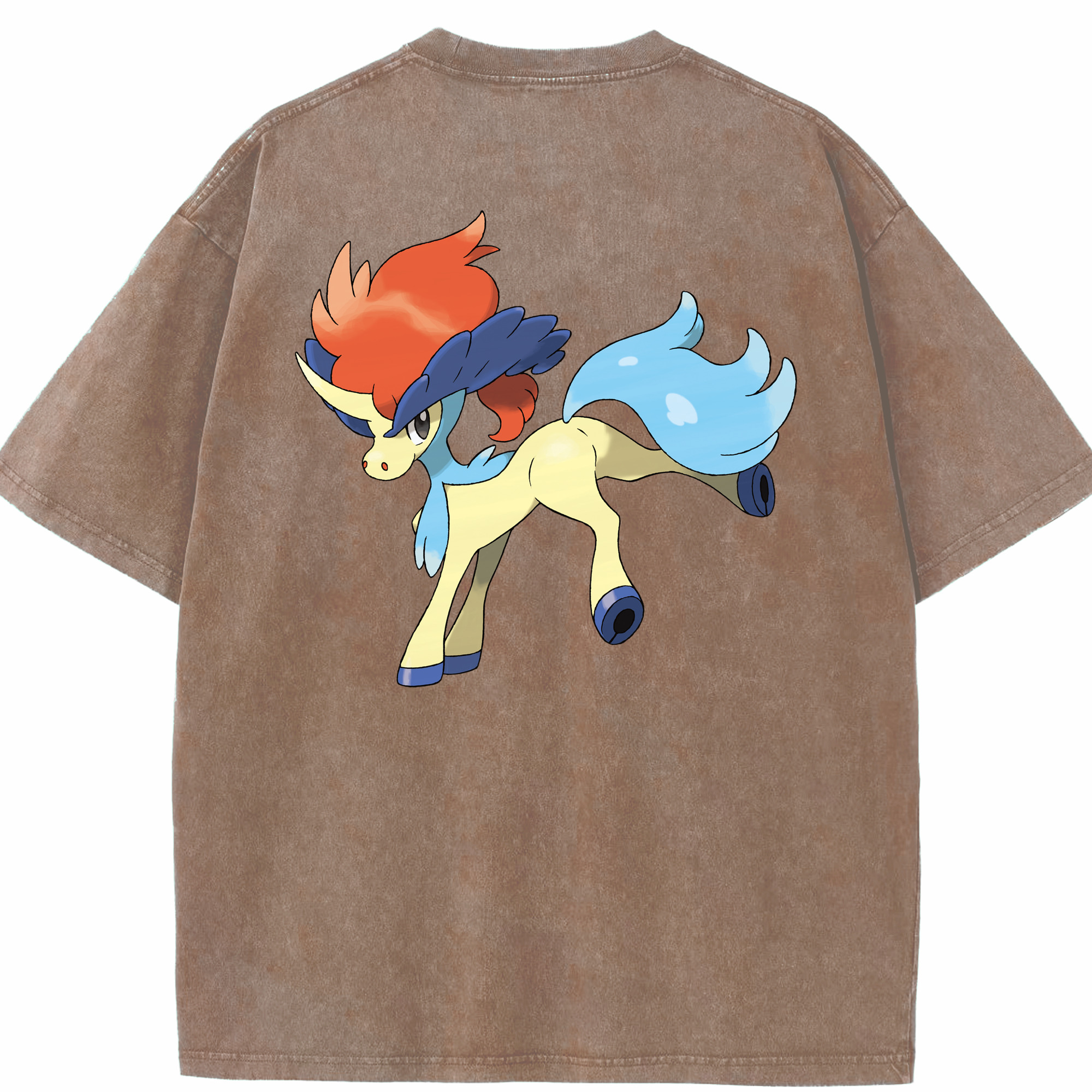 （画像用） ポケットモンスター Pokémon 綿100% ヴィンテージ風 半袖Tシャツ（背面プリント）