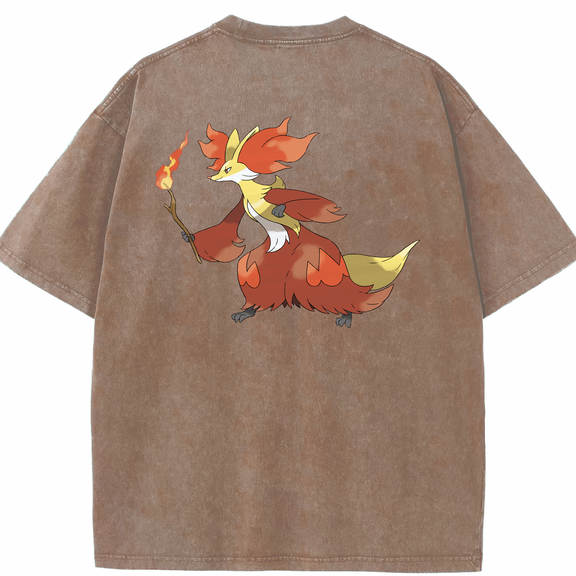 （画像用） ポケットモンスター Pokémon 綿100% ヴィンテージ風 半袖Tシャツ（背面プリント）