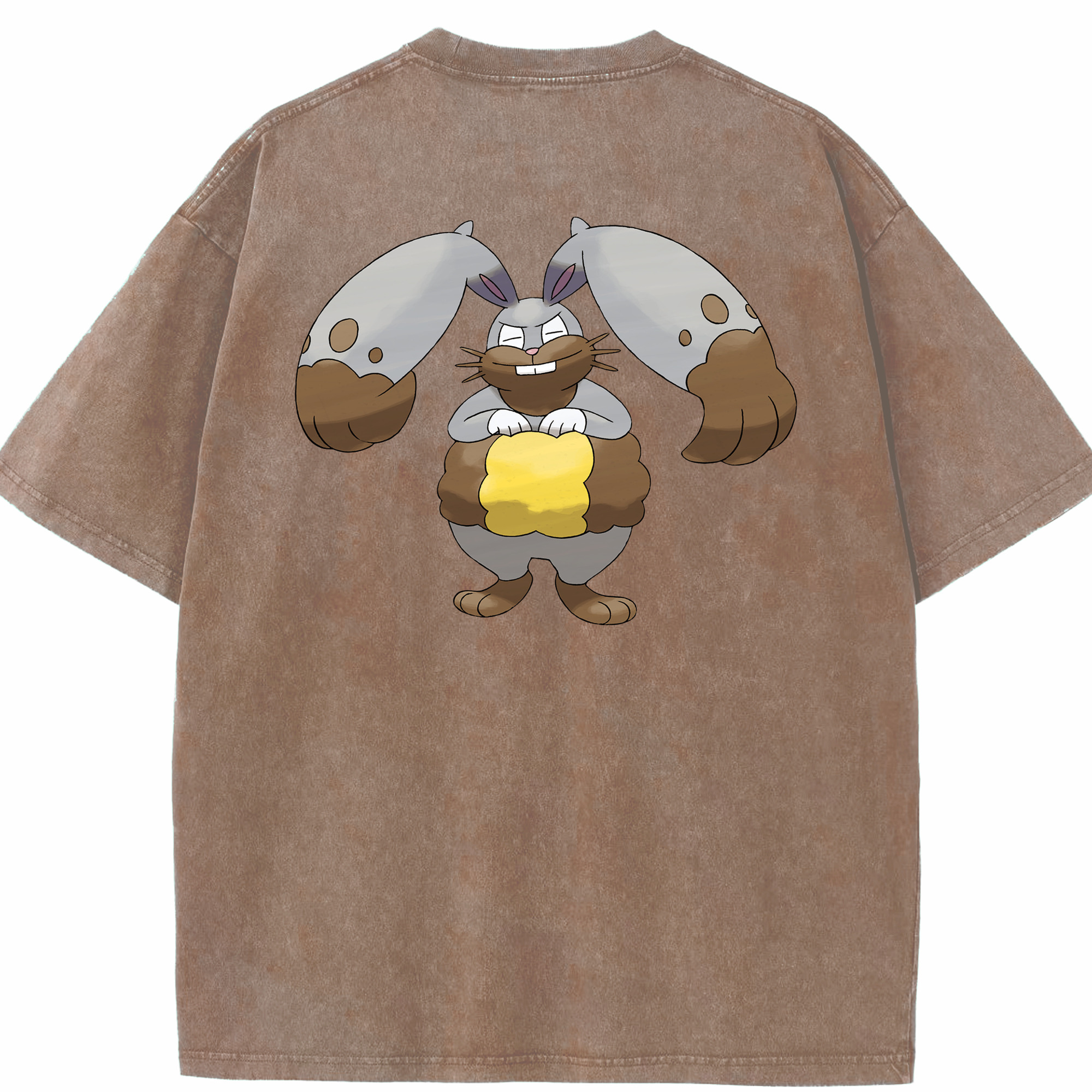 （画像用） ポケットモンスター Pokémon 綿100% ヴィンテージ風 半袖Tシャツ（背面プリント）