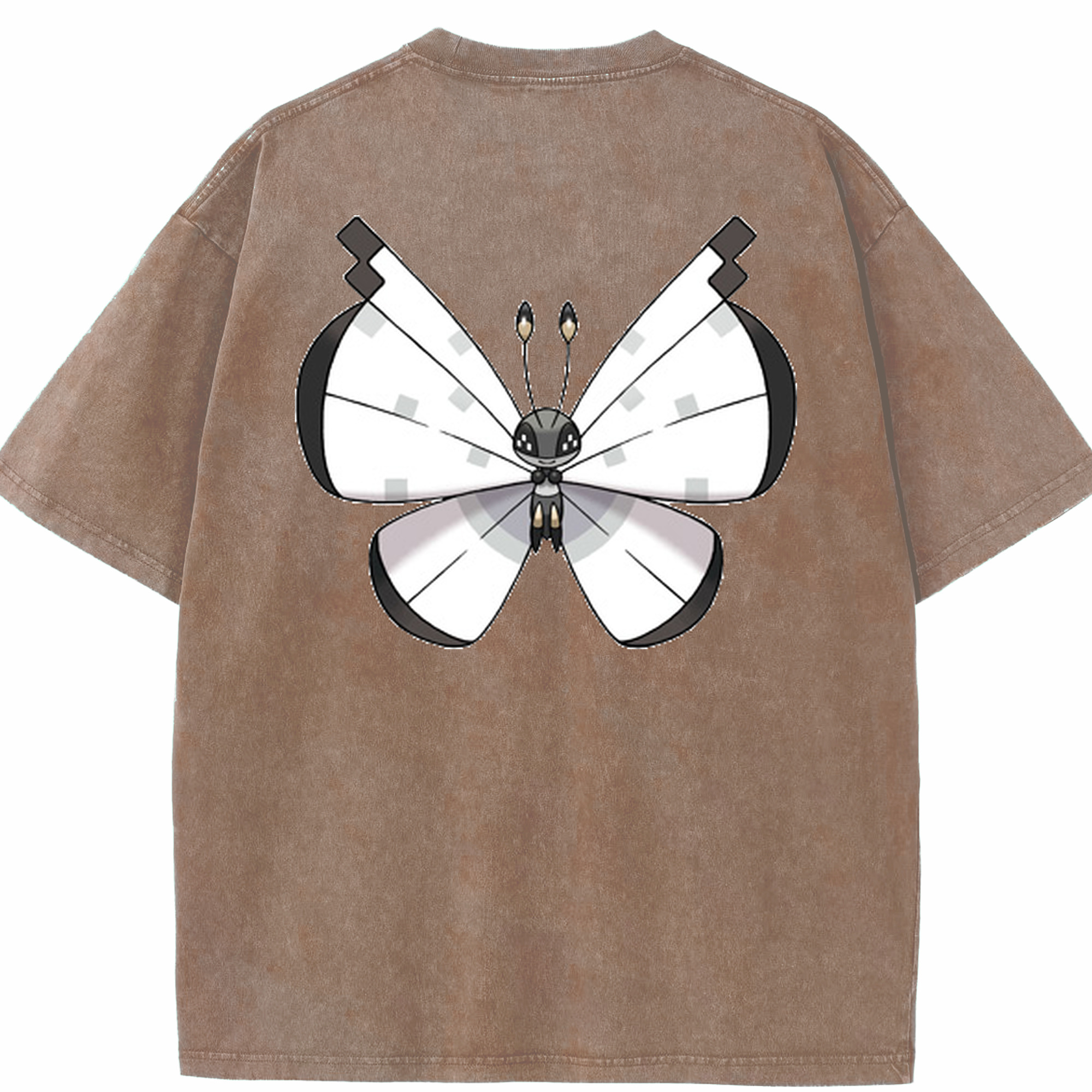（画像用） ポケットモンスター Pokémon 綿100% ヴィンテージ風 半袖Tシャツ（背面プリント）