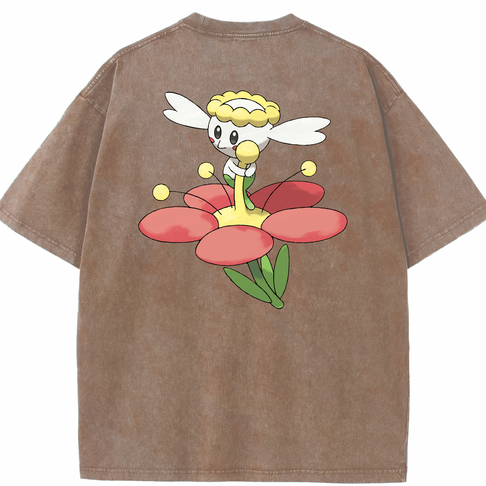 （画像用） ポケットモンスター Pokémon 綿100% ヴィンテージ風 半袖Tシャツ（背面プリント）