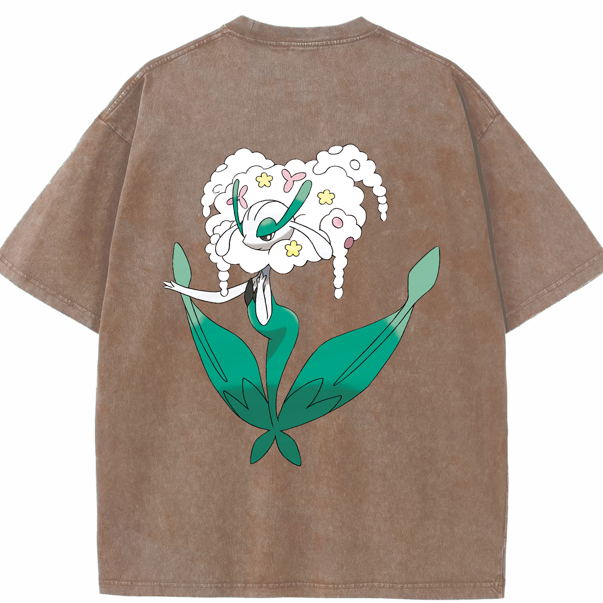 （画像用） ポケットモンスター Pokémon 綿100% ヴィンテージ風 半袖Tシャツ（背面プリント）