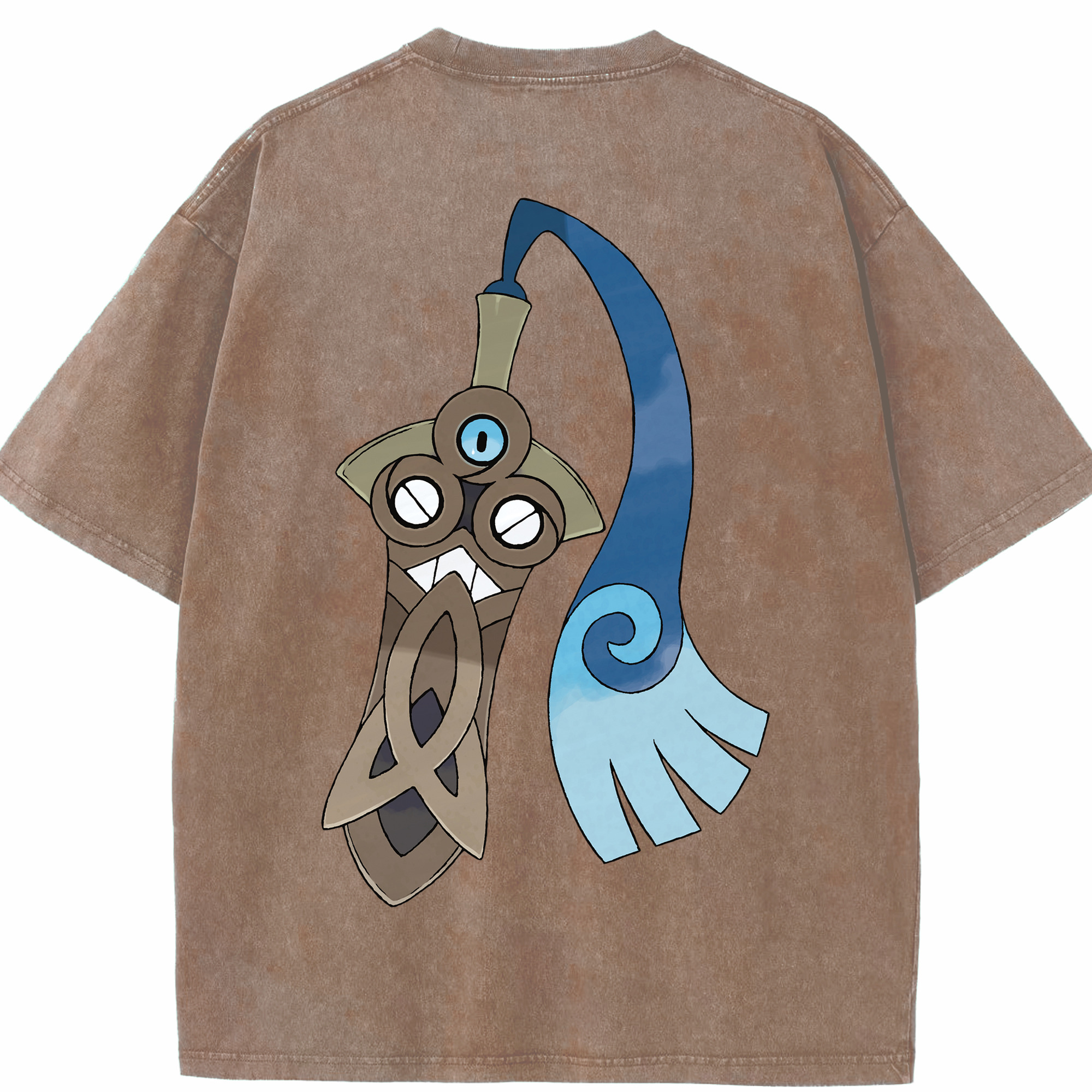 （画像用） ポケットモンスター Pokémon 綿100% ヴィンテージ風 半袖Tシャツ（背面プリント）