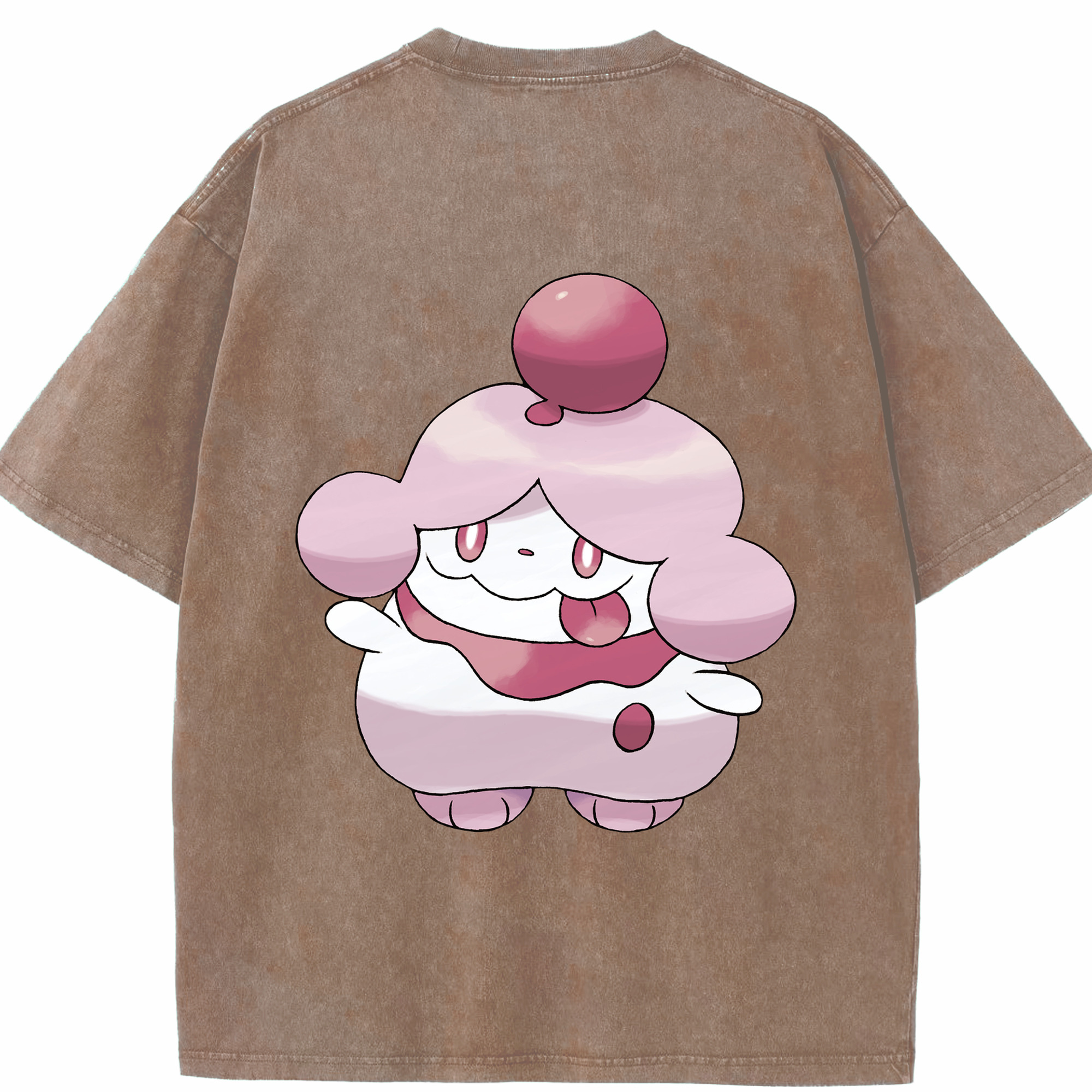 （画像用） ポケットモンスター Pokémon 綿100% ヴィンテージ風 半袖Tシャツ（背面プリント）