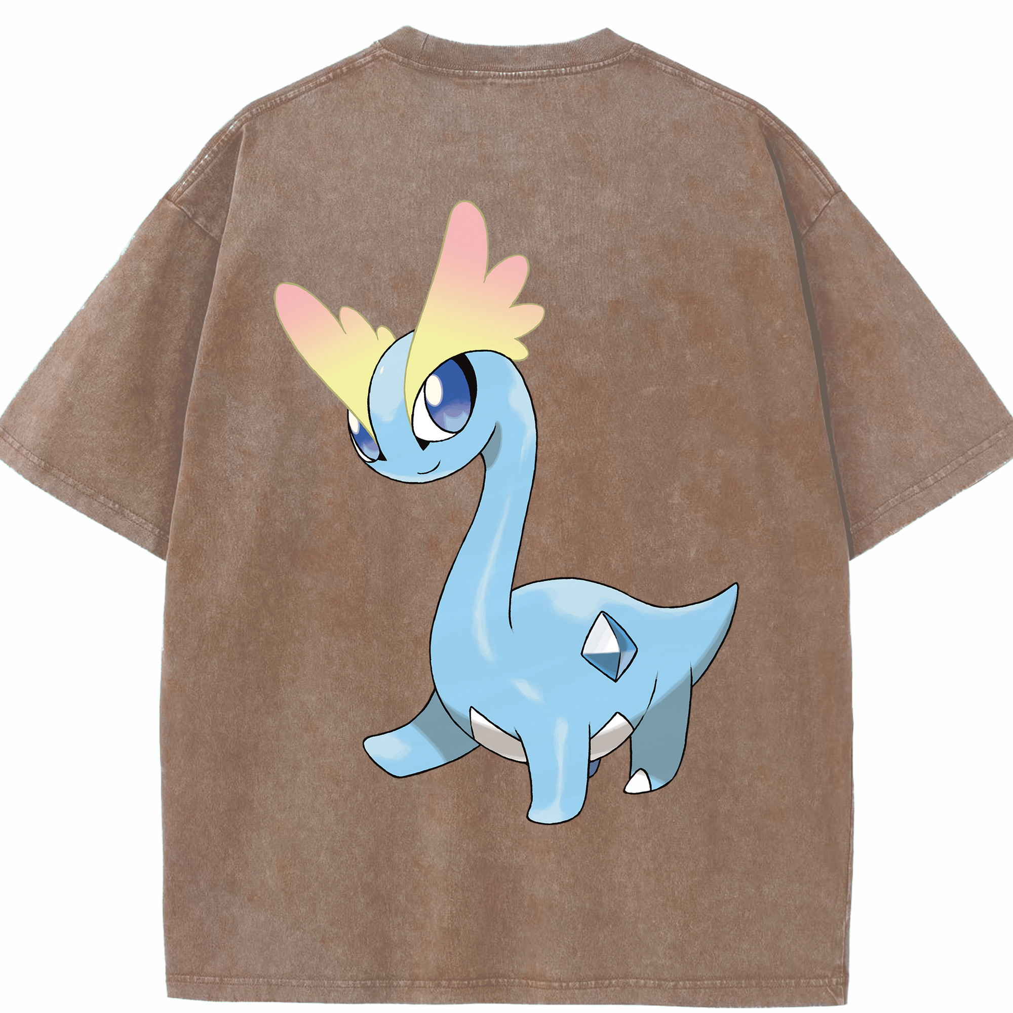 （画像用） ポケットモンスター Pokémon 綿100% ヴィンテージ風 半袖Tシャツ（背面プリント）