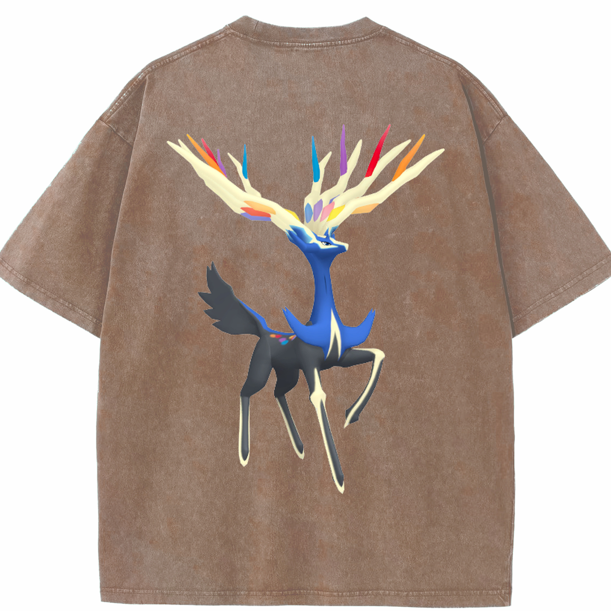 （画像用） ポケットモンスター Pokémon 綿100% ヴィンテージ風 半袖Tシャツ（背面プリント）