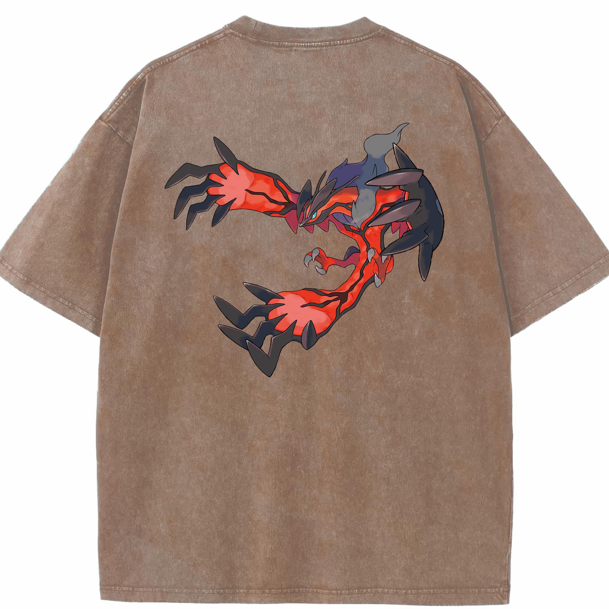 （画像用） ポケットモンスター Pokémon 綿100% ヴィンテージ風 半袖Tシャツ（背面プリント）