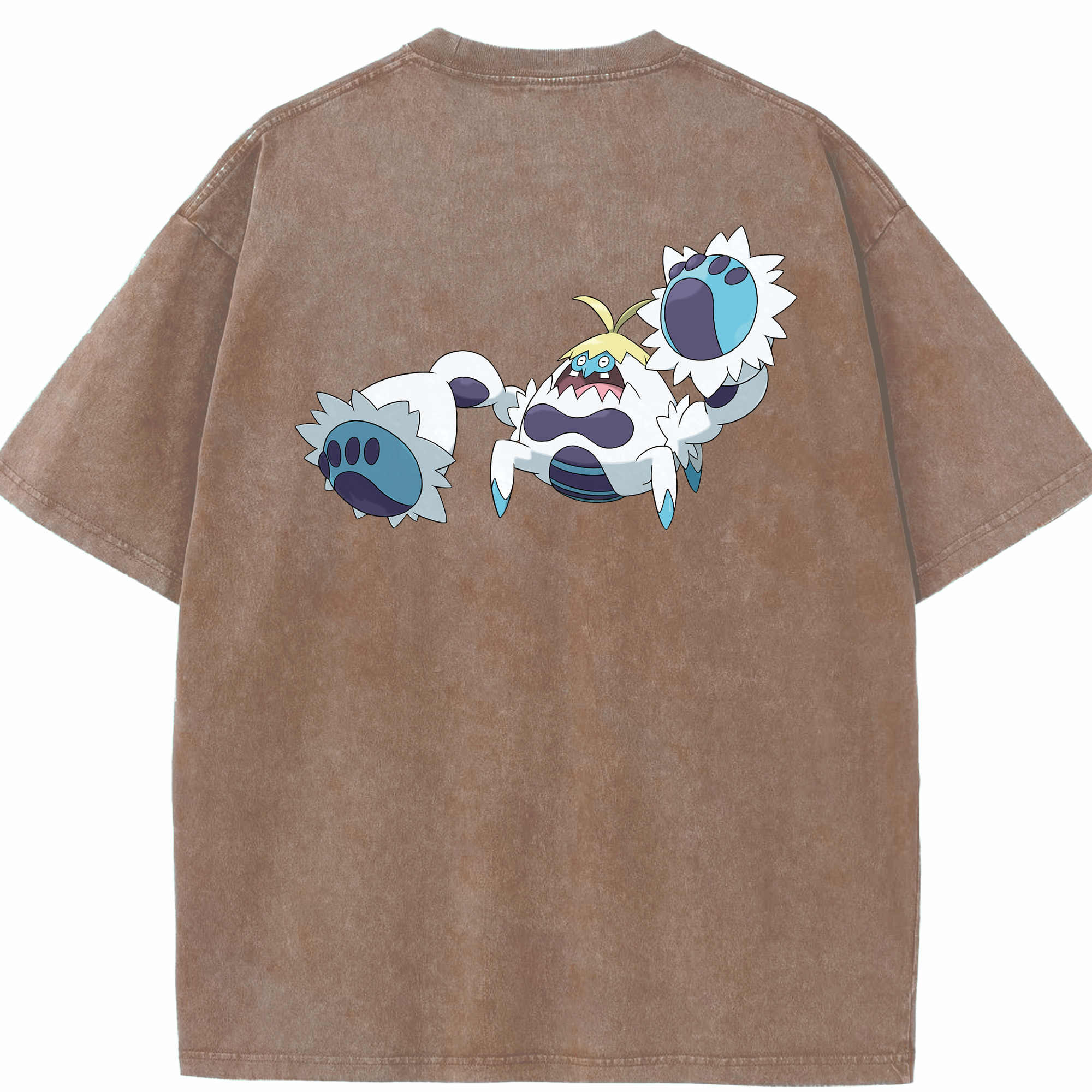 （画像用） ポケットモンスター Pokémon 綿100% ヴィンテージ風 半袖Tシャツ（背面プリント）