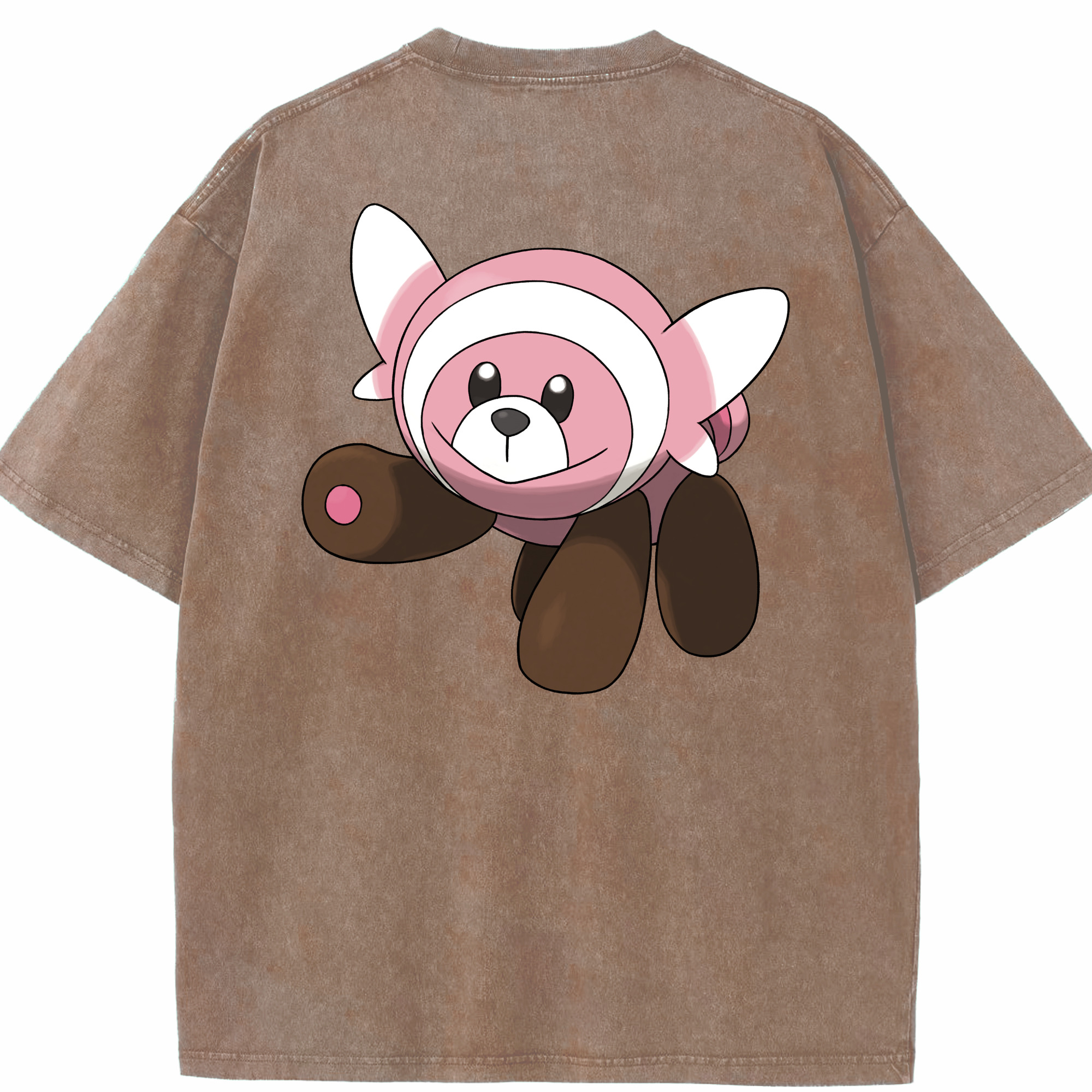 （画像用） ポケットモンスター Pokémon 綿100% ヴィンテージ風 半袖Tシャツ（背面プリント）