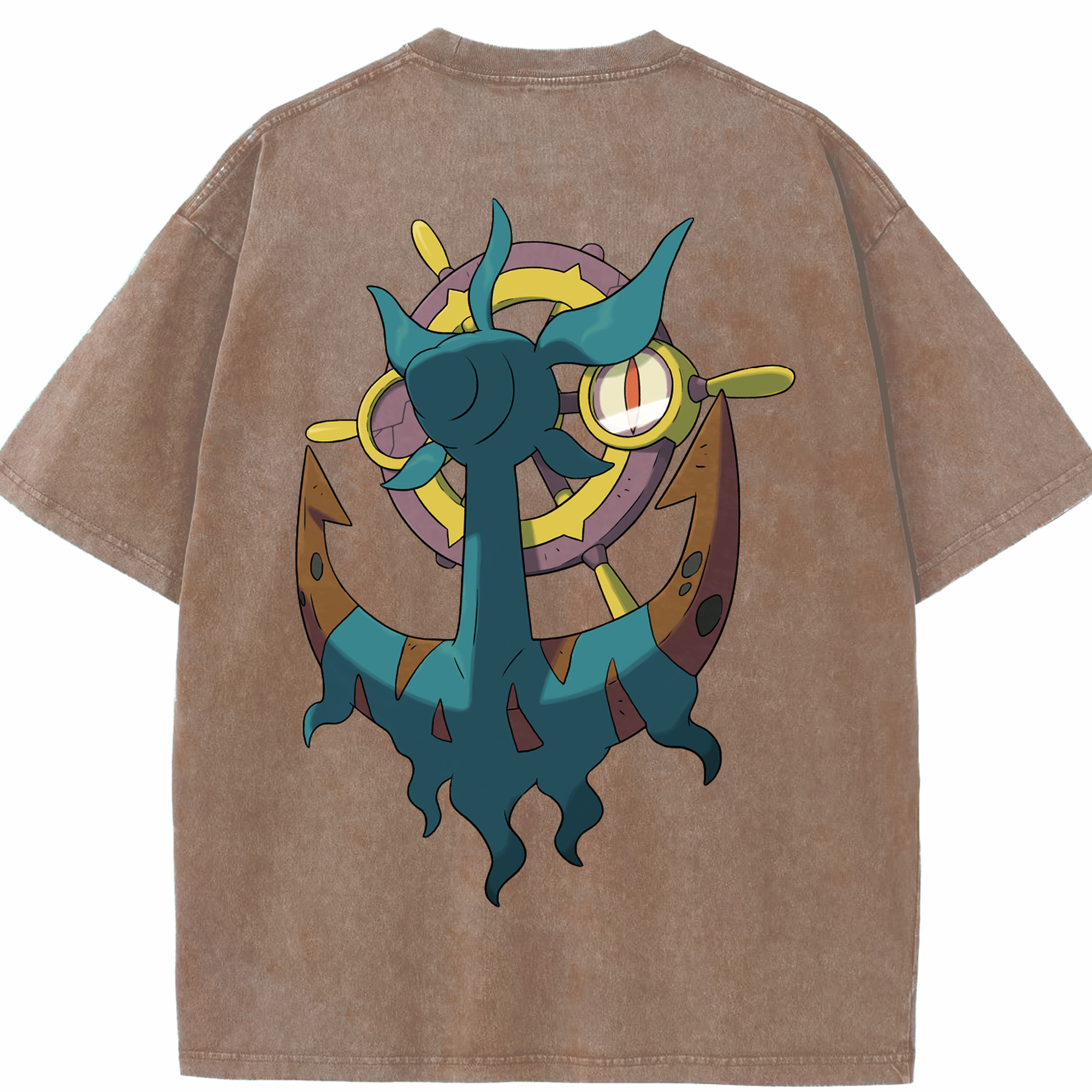 （画像用） ポケットモンスター Pokémon 綿100% ヴィンテージ風 半袖Tシャツ（背面プリント）
