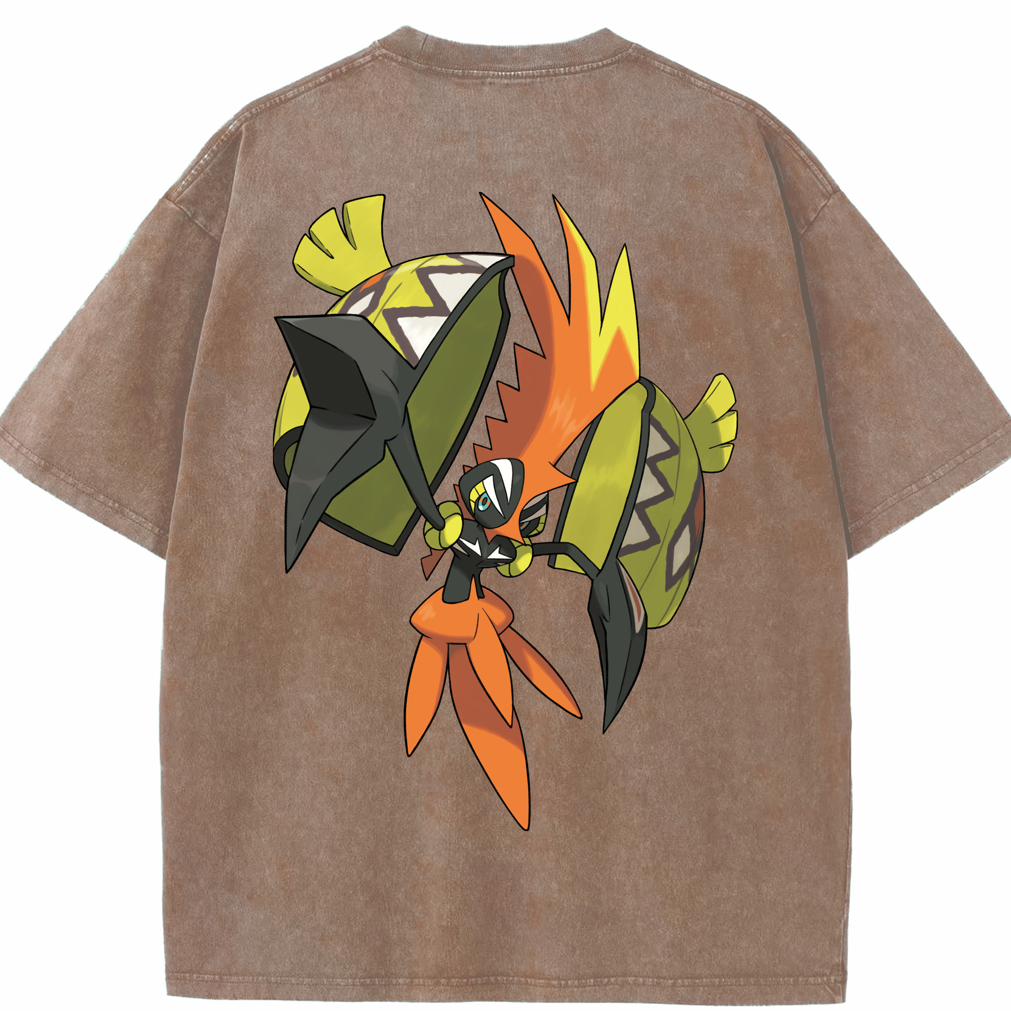 （画像用） ポケットモンスター Pokémon 綿100% ヴィンテージ風 半袖Tシャツ（背面プリント）