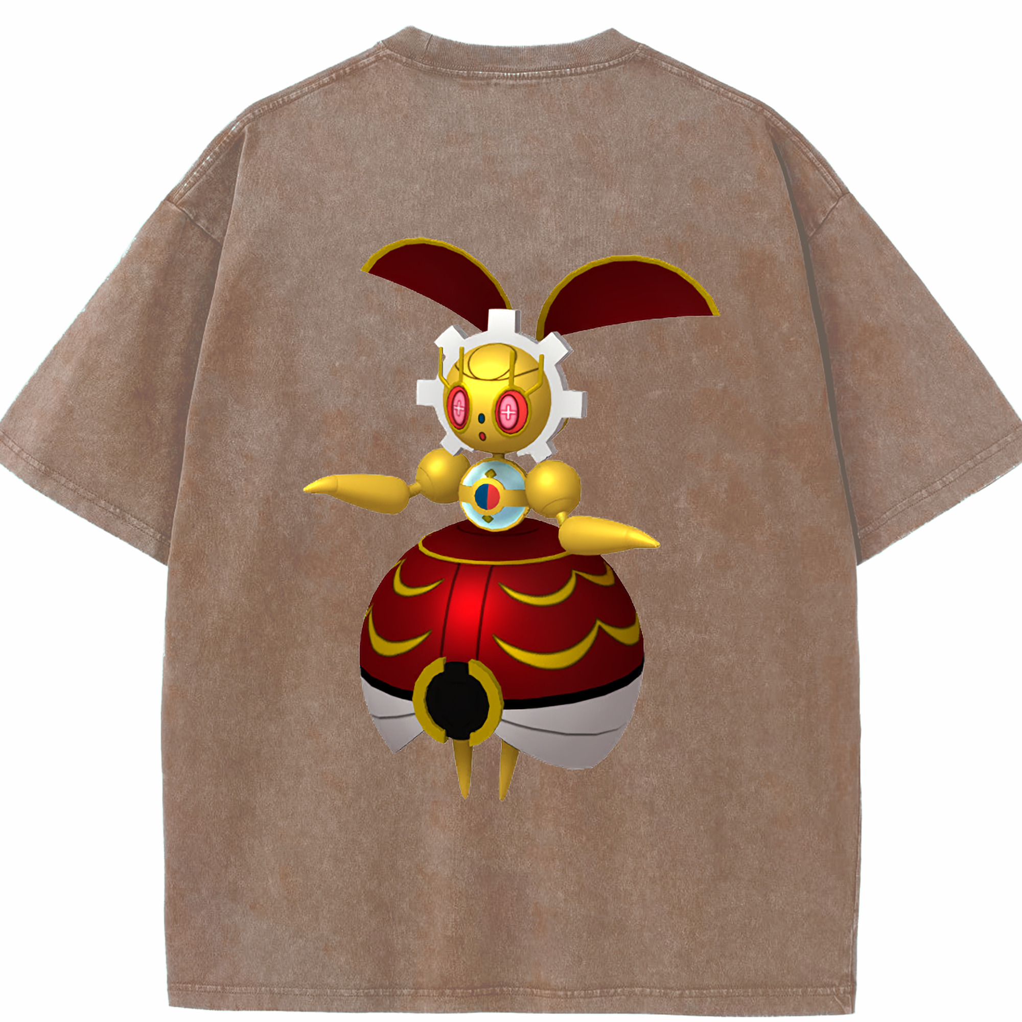 （画像用） ポケットモンスター Pokémon 綿100% ヴィンテージ風 半袖Tシャツ（背面プリント）