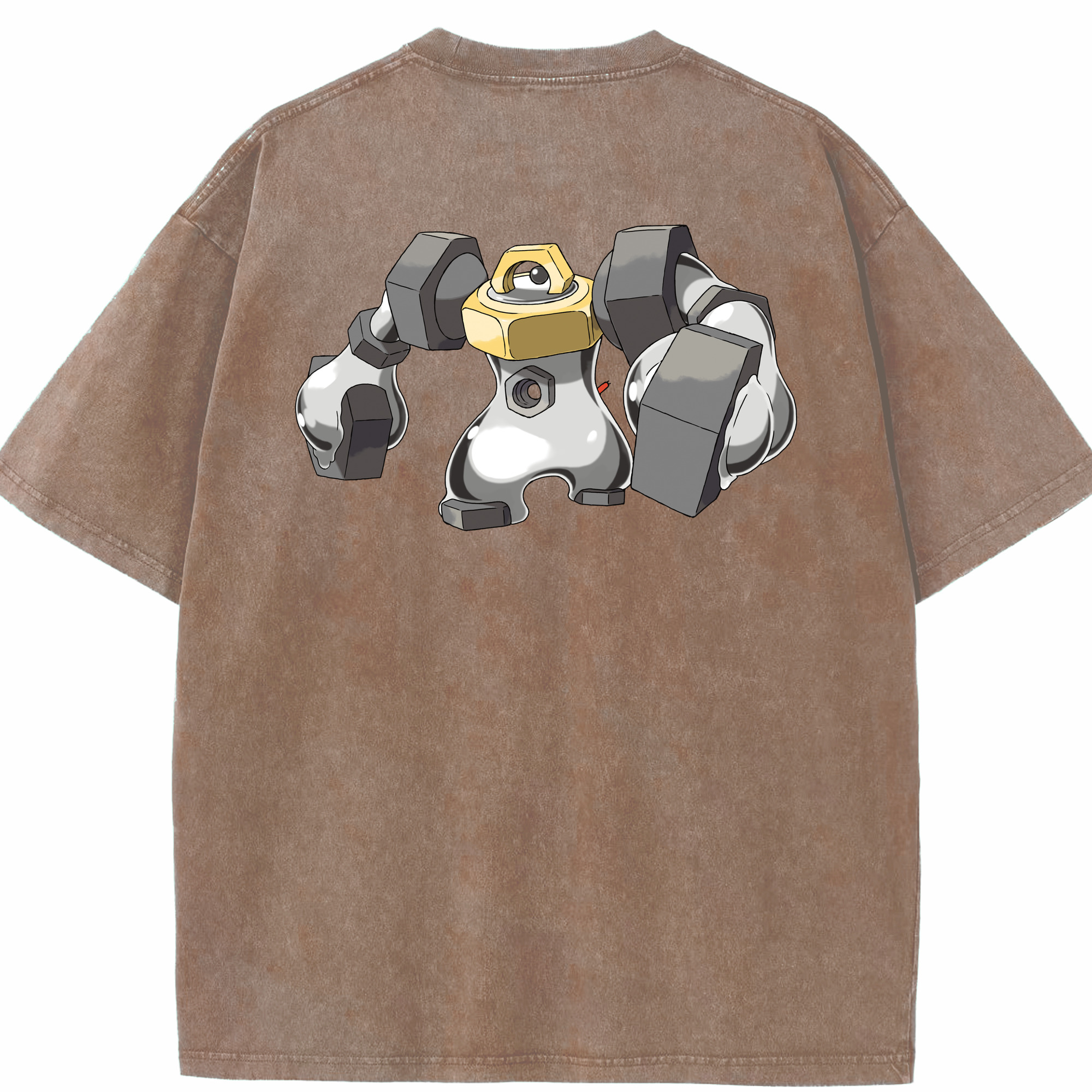 （画像用） ポケットモンスター Pokémon 綿100% ヴィンテージ風 半袖Tシャツ（背面プリント）
