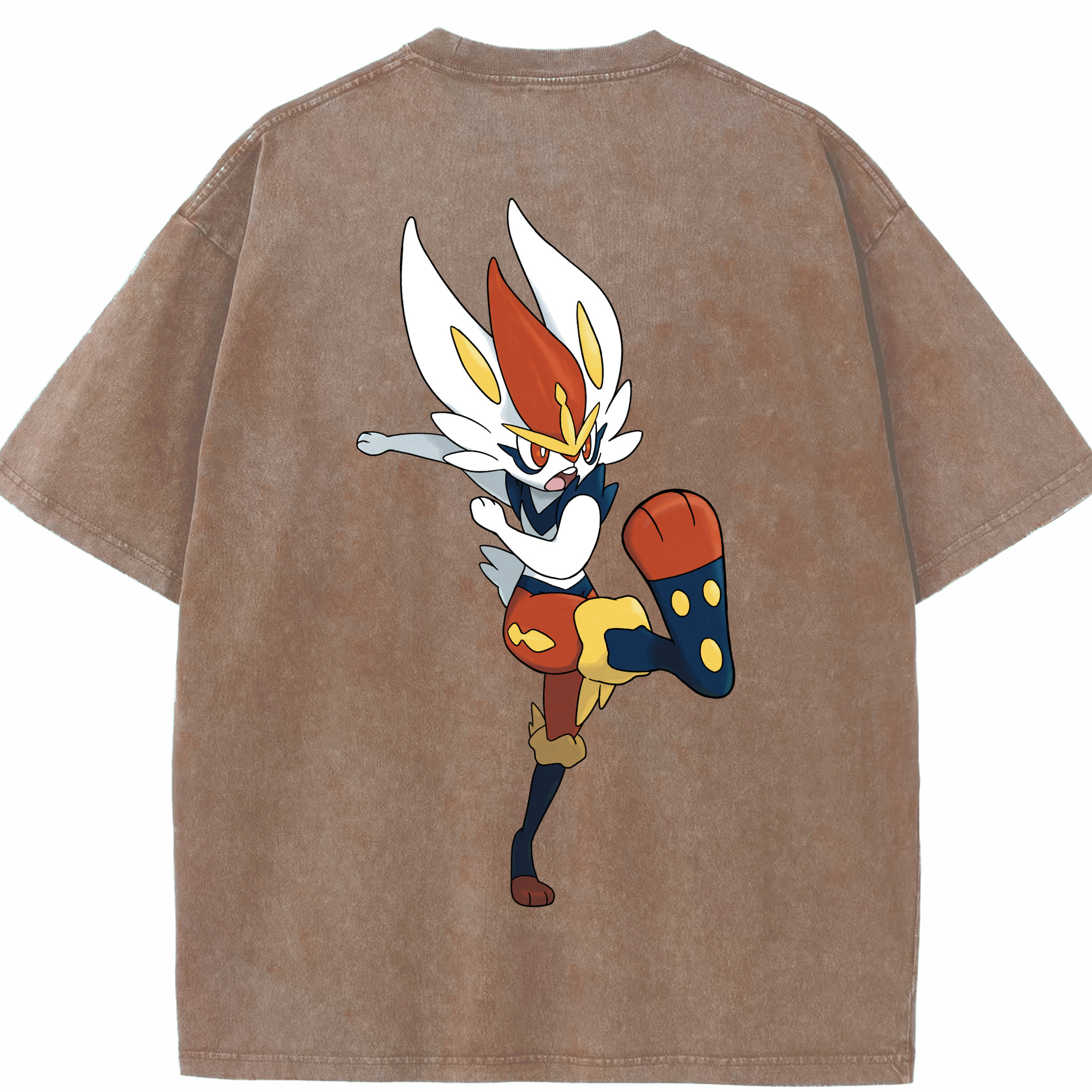 （画像用） ポケットモンスター Pokémon 綿100% ヴィンテージ風 半袖Tシャツ（背面プリント）