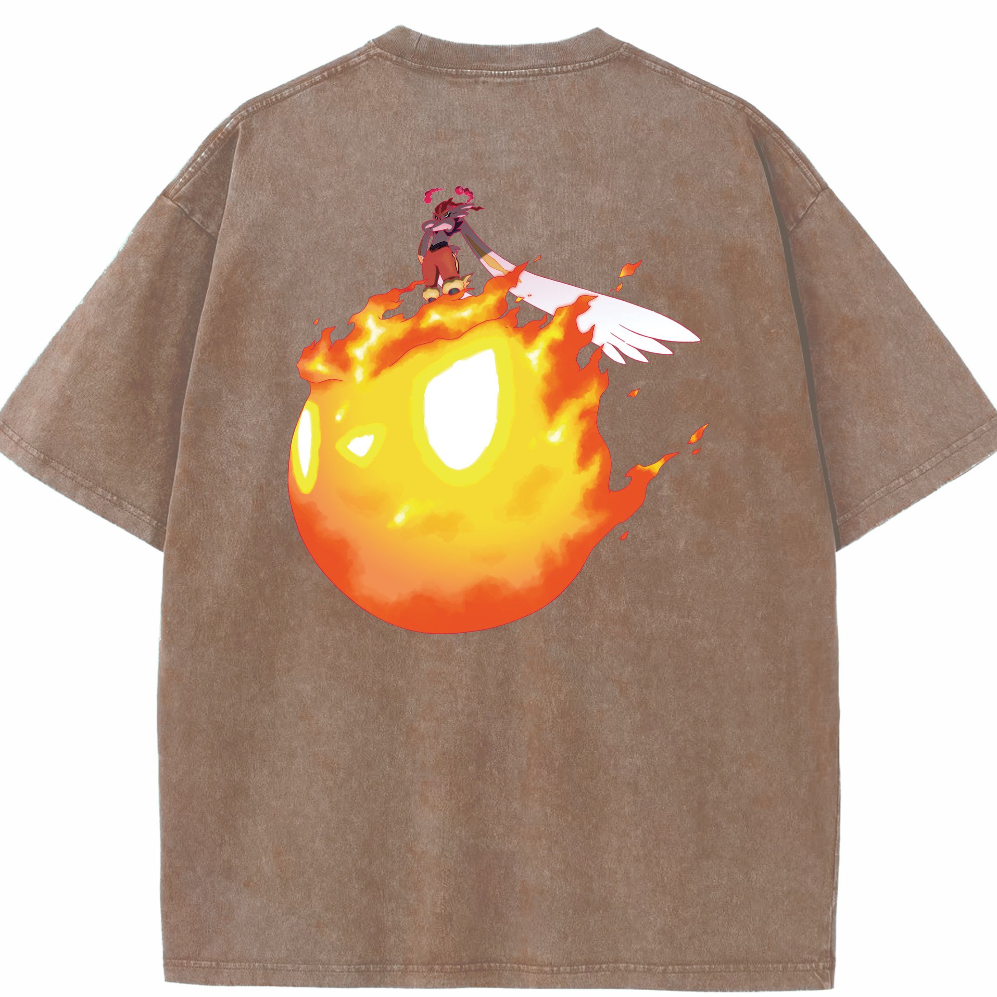 （画像用） ポケットモンスター Pokémon 綿100% ヴィンテージ風 半袖Tシャツ（背面プリント）