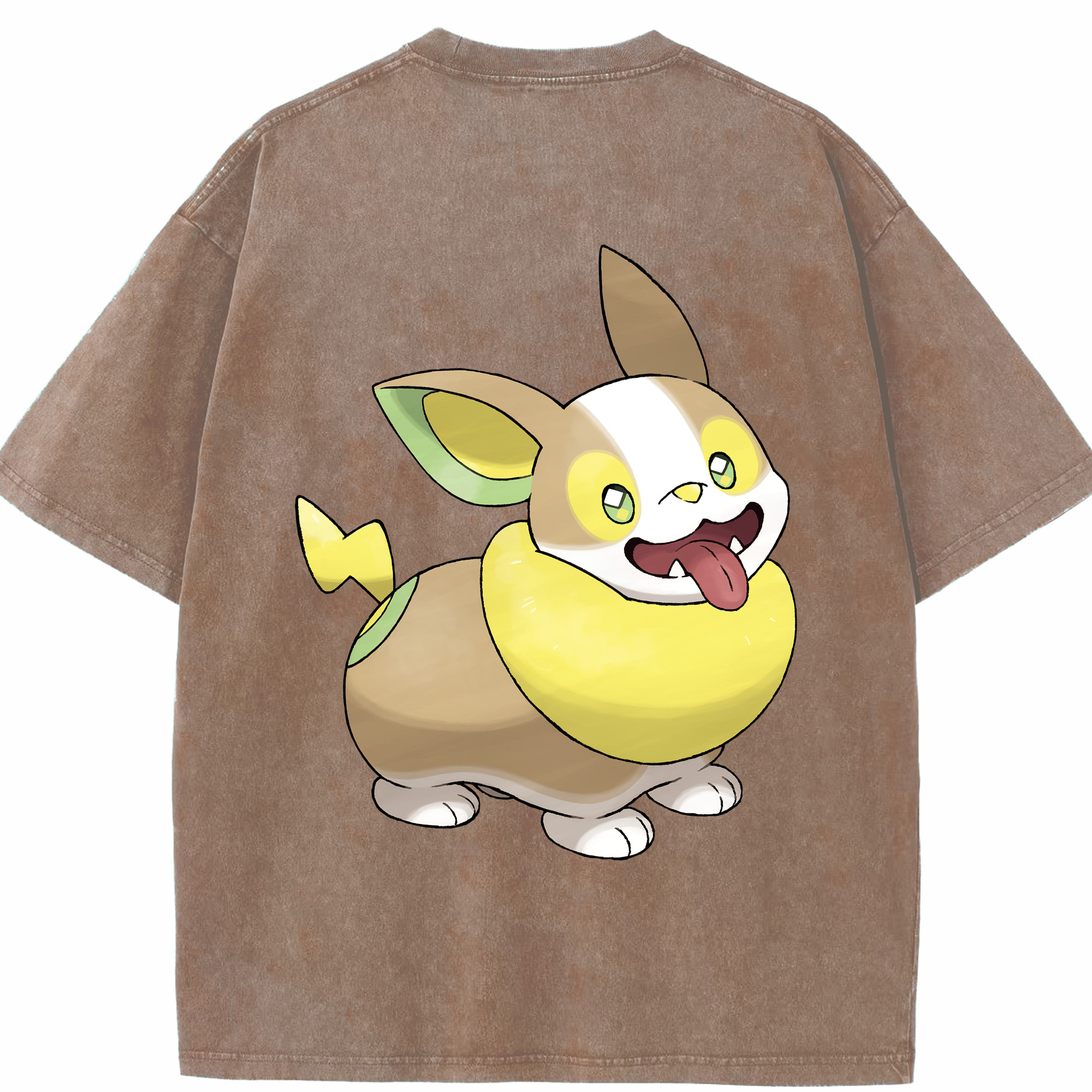 （画像用） ポケットモンスター Pokémon 綿100% ヴィンテージ風 半袖Tシャツ（背面プリント）