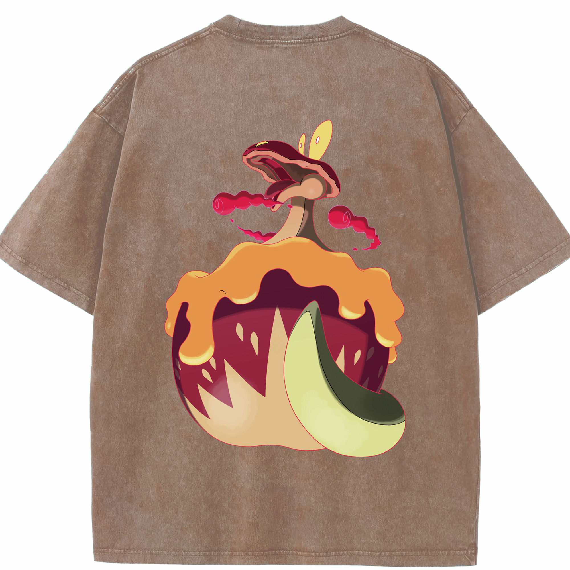 （画像用） ポケットモンスター Pokémon 綿100% ヴィンテージ風 半袖Tシャツ（背面プリント）
