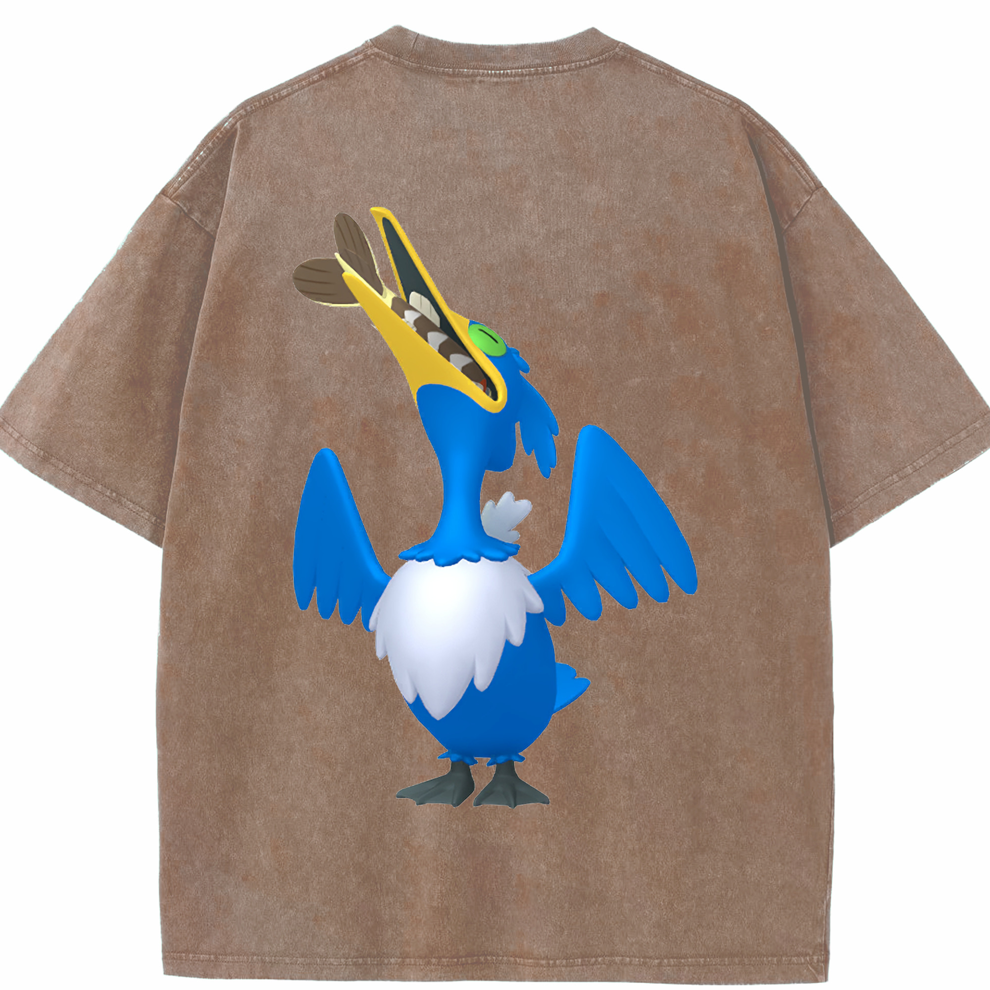 （画像用） ポケットモンスター Pokémon 綿100% ヴィンテージ風 半袖Tシャツ（背面プリント）
