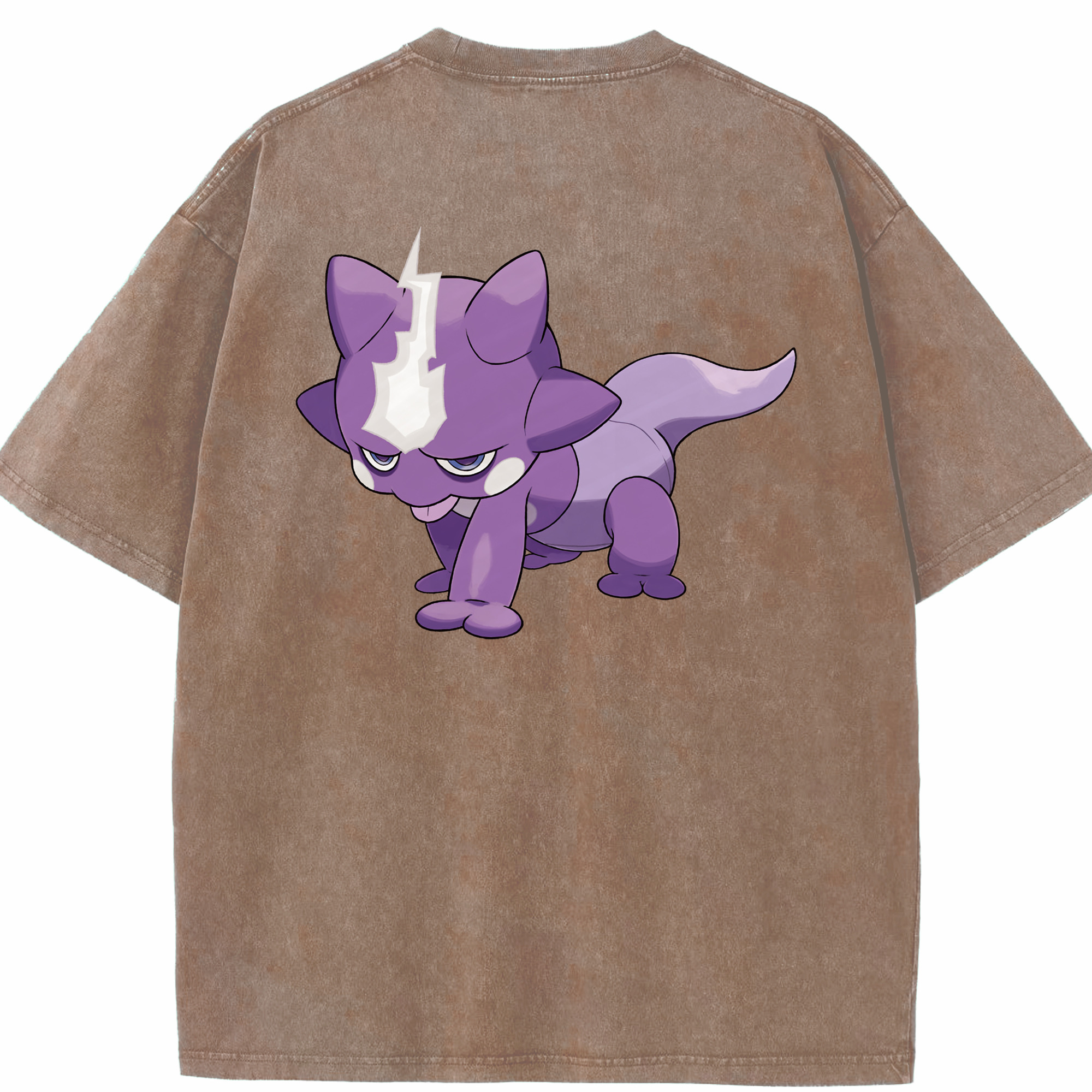 （画像用） ポケットモンスター Pokémon 綿100% ヴィンテージ風 半袖Tシャツ（背面プリント）