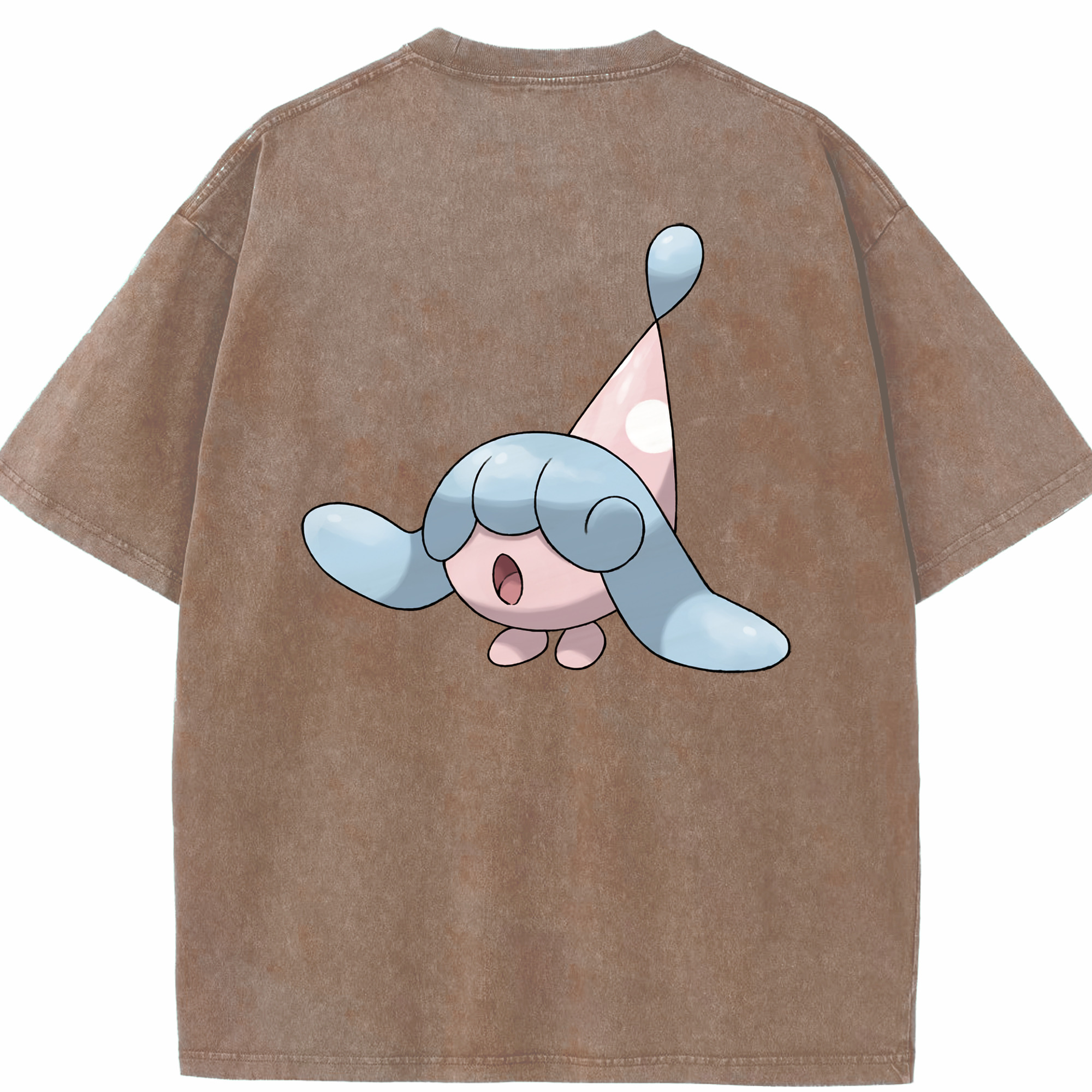 （画像用） ポケットモンスター Pokémon 綿100% ヴィンテージ風 半袖Tシャツ（背面プリント）