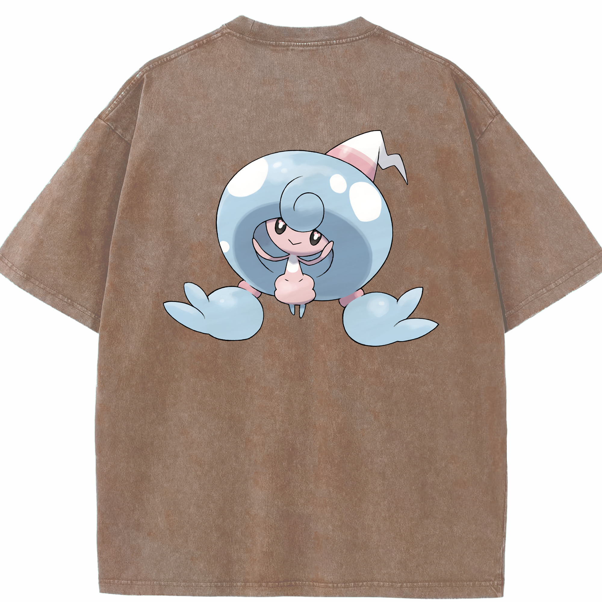 （画像用） ポケットモンスター Pokémon 綿100% ヴィンテージ風 半袖Tシャツ（背面プリント）
