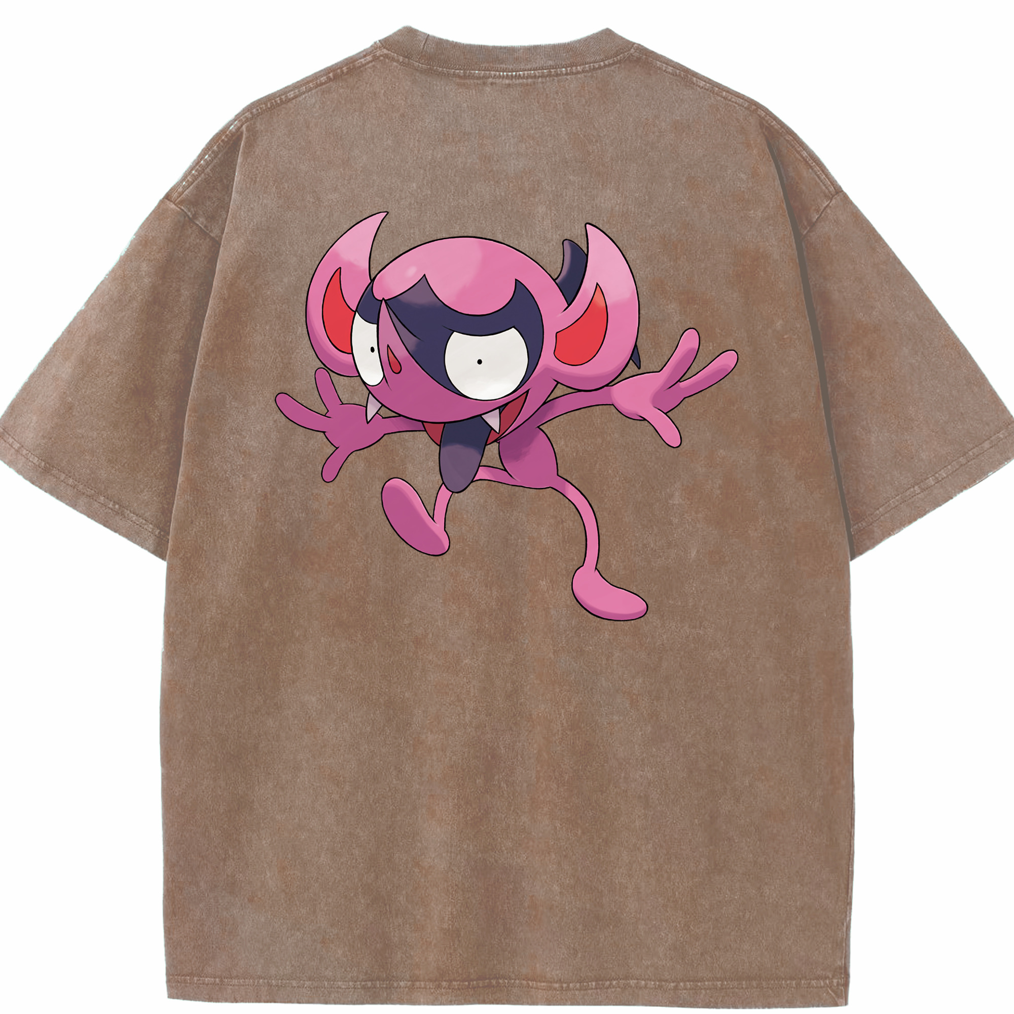 （画像用） ポケットモンスター Pokémon 綿100% ヴィンテージ風 半袖Tシャツ（背面プリント）