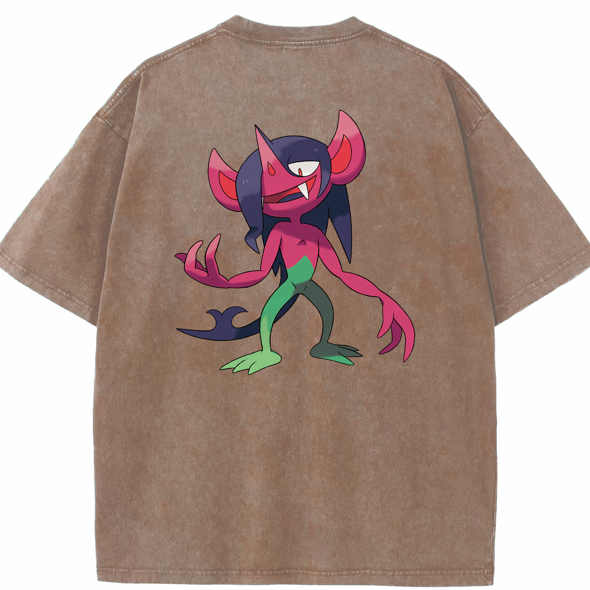 （画像用） ポケットモンスター Pokémon 綿100% ヴィンテージ風 半袖Tシャツ（背面プリント）