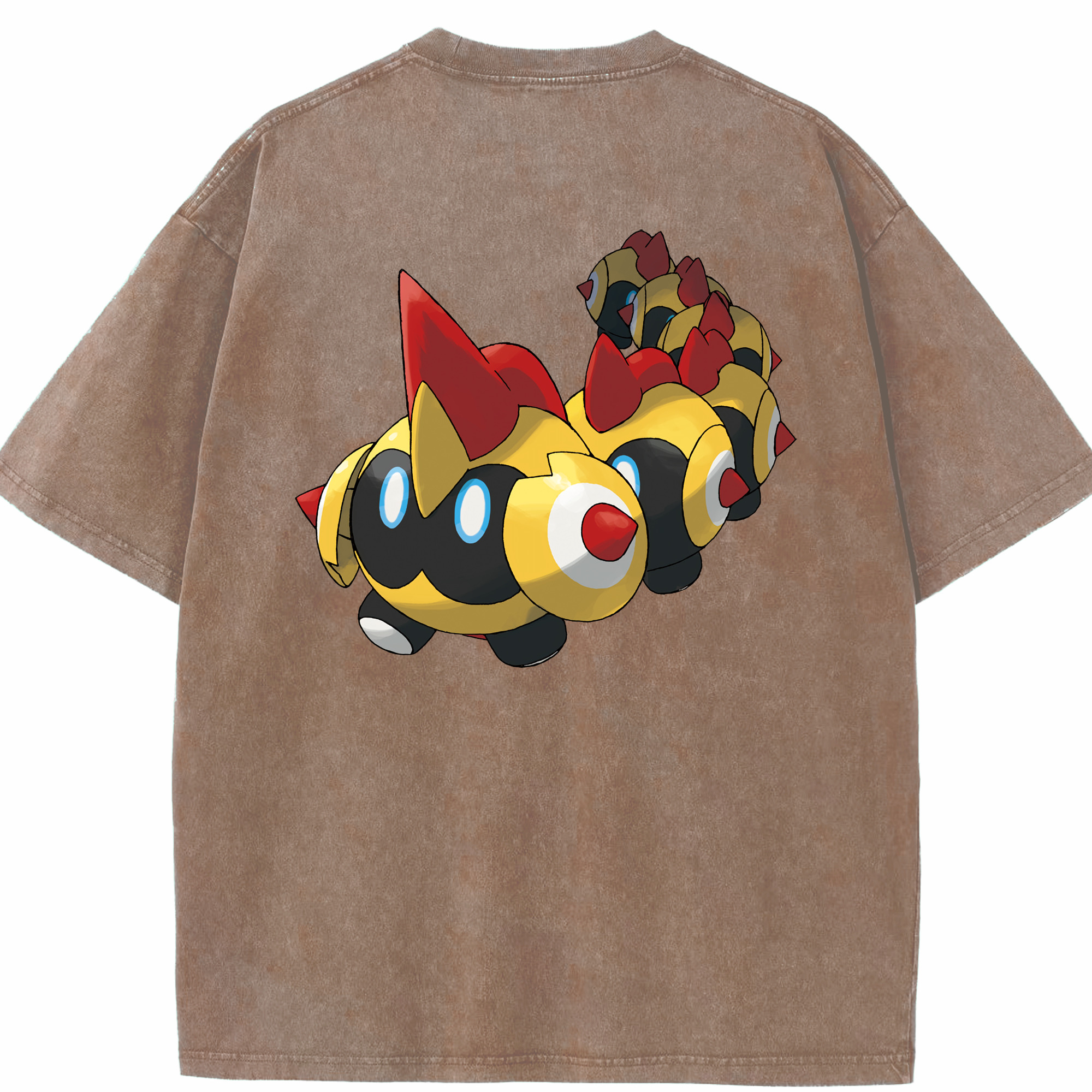 （画像用） ポケットモンスター Pokémon 綿100% ヴィンテージ風 半袖Tシャツ（背面プリント）