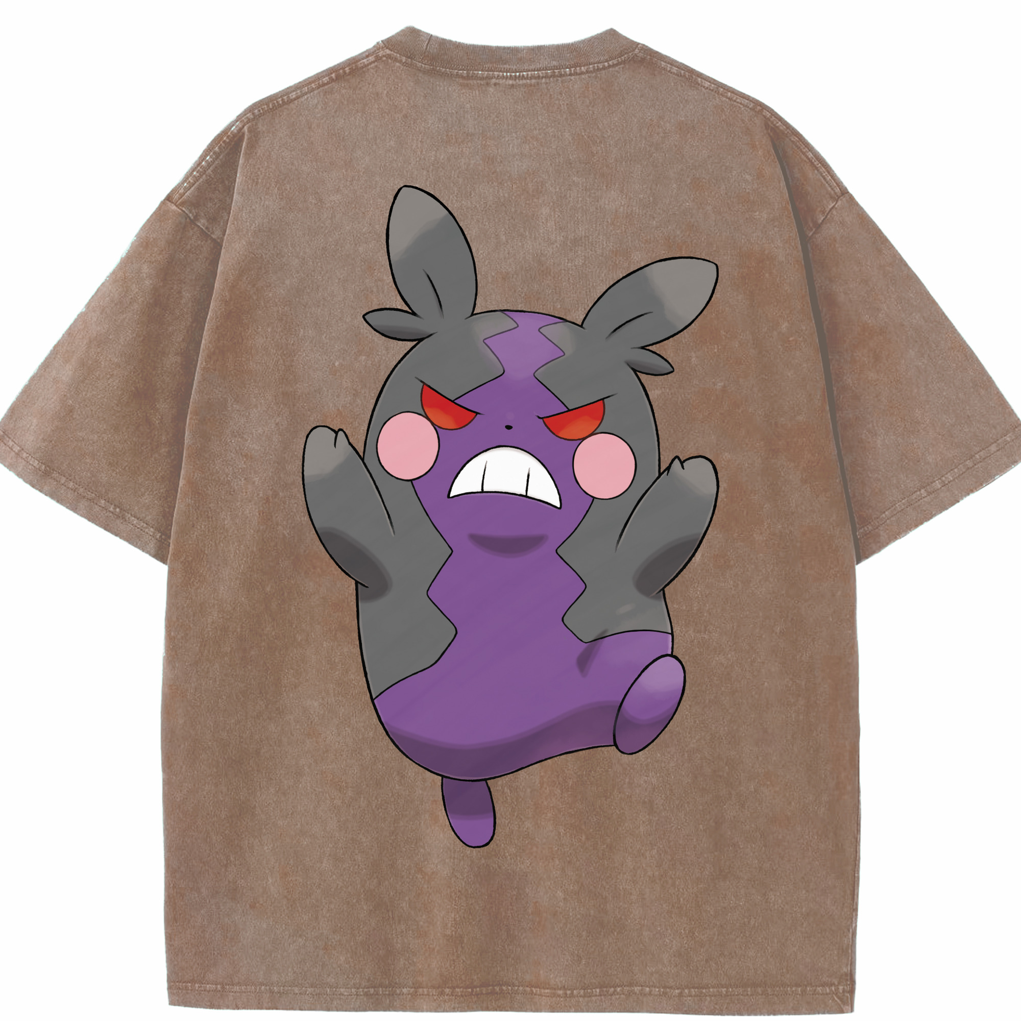 （画像用） ポケットモンスター Pokémon 綿100% ヴィンテージ風 半袖Tシャツ（背面プリント）